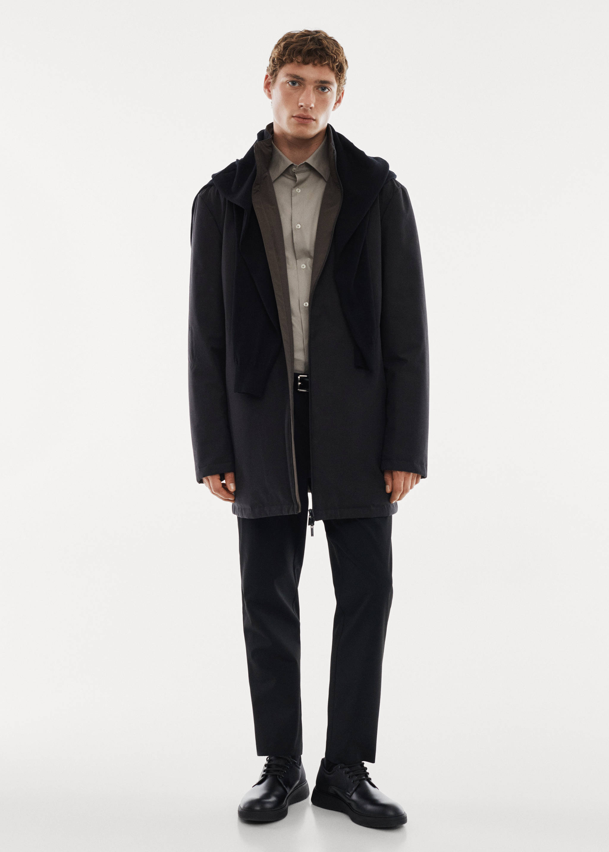 Parka reversible acolchada water repellent - Plano general