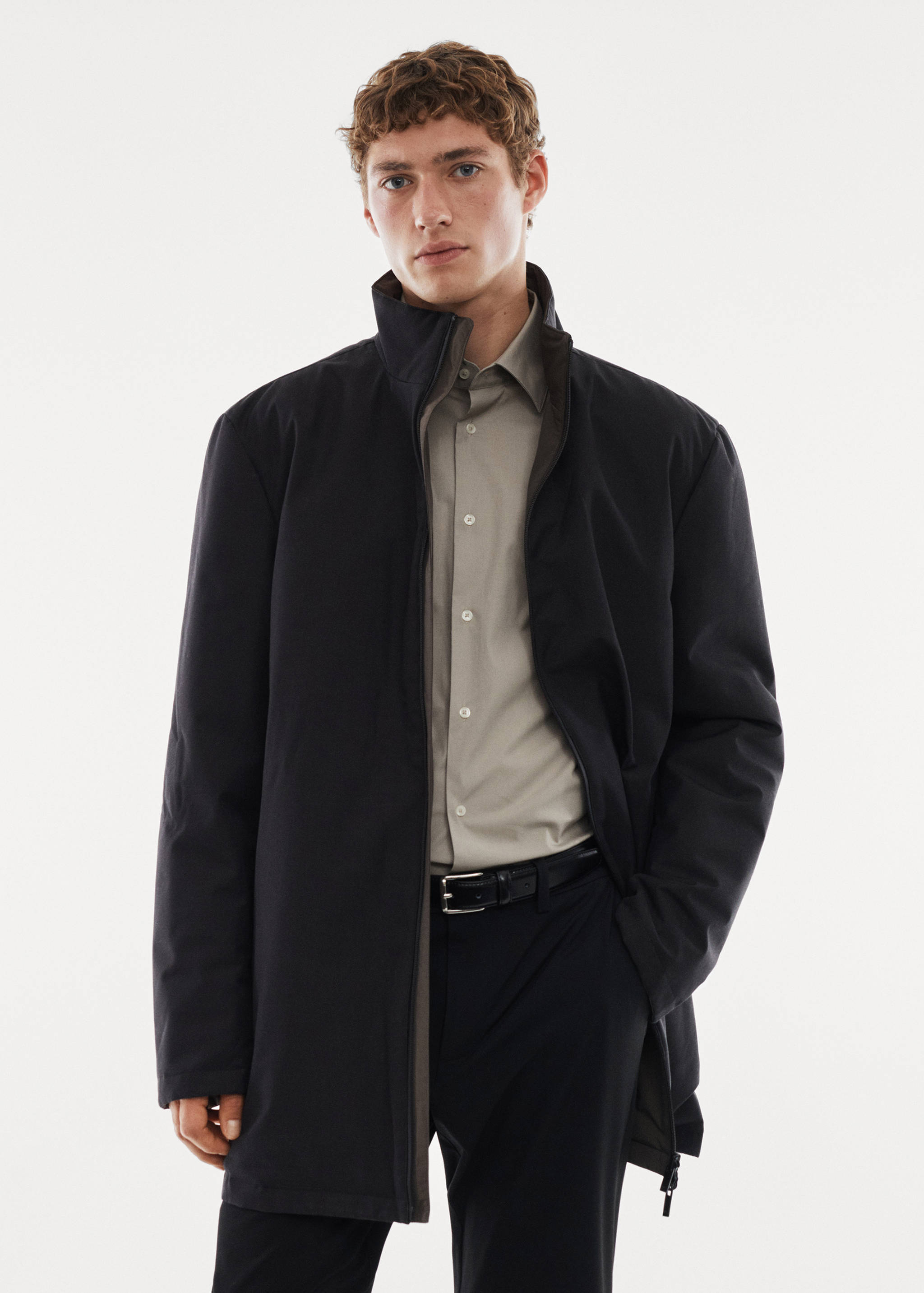 Parka reversible acolchada water repellent - Plano medio