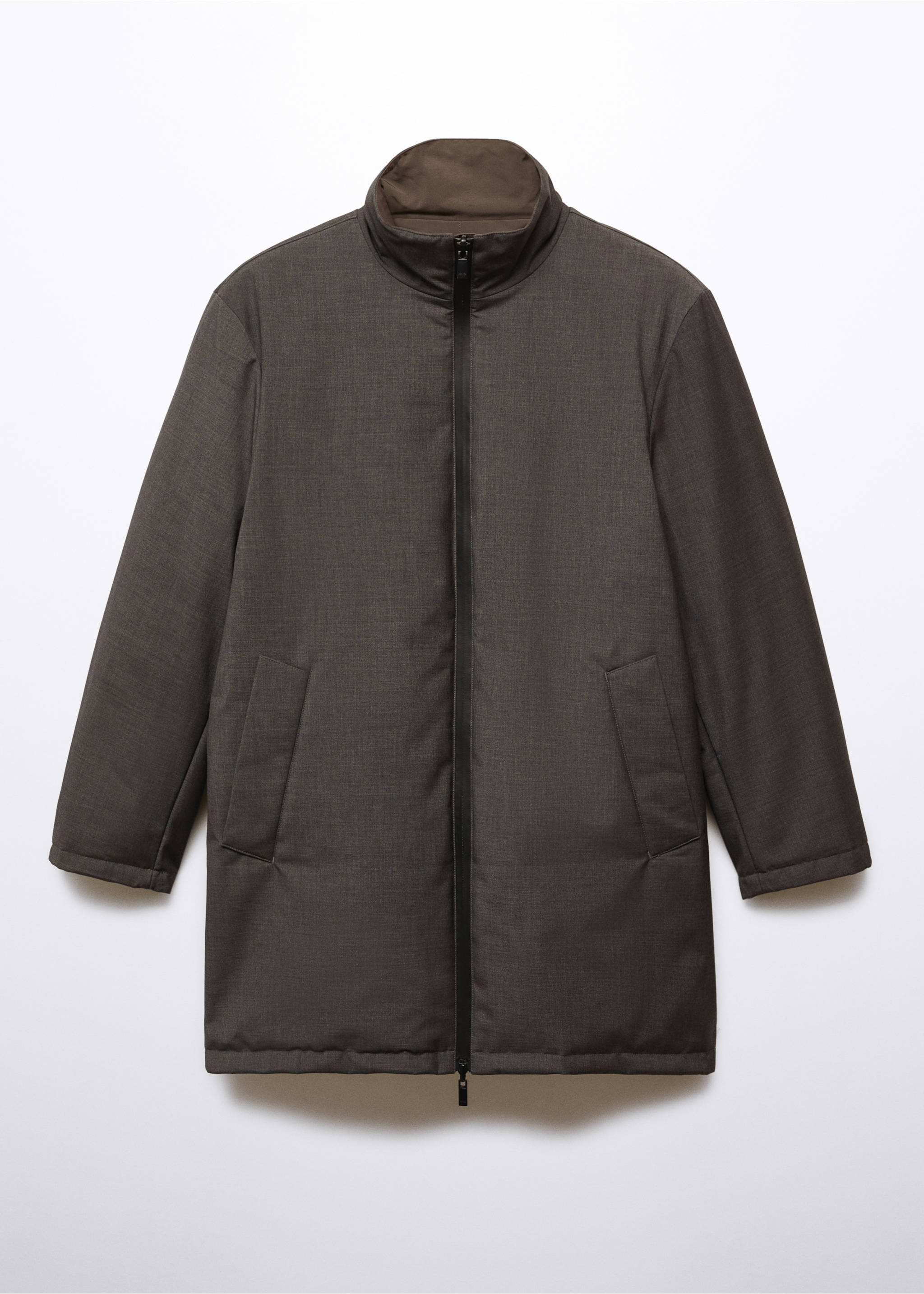 Parka reversible acolchada water repellent - Artículo sin modelo, Gris. Ref: 57088263-00.