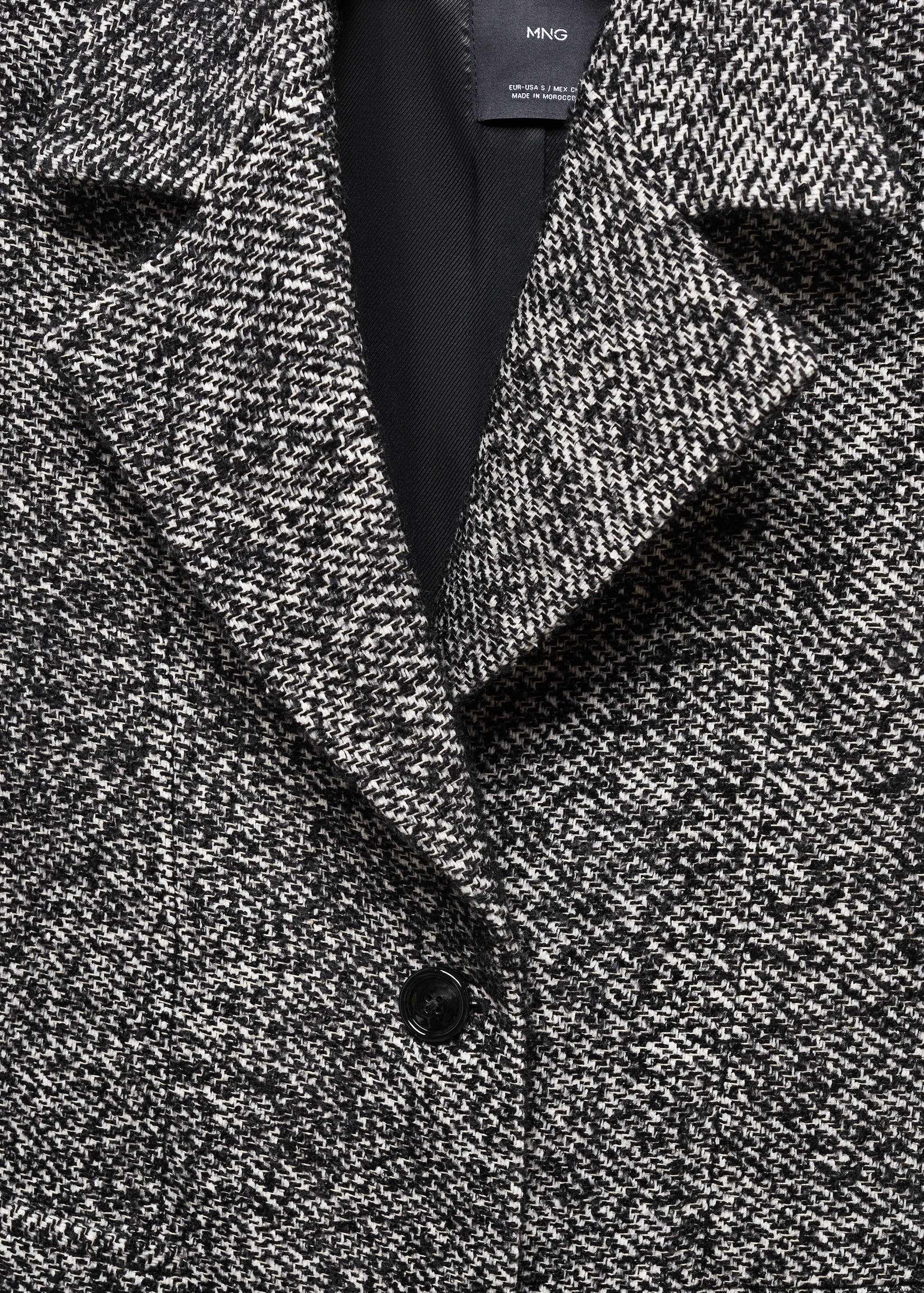 Long marbled coat - Details of the article 8