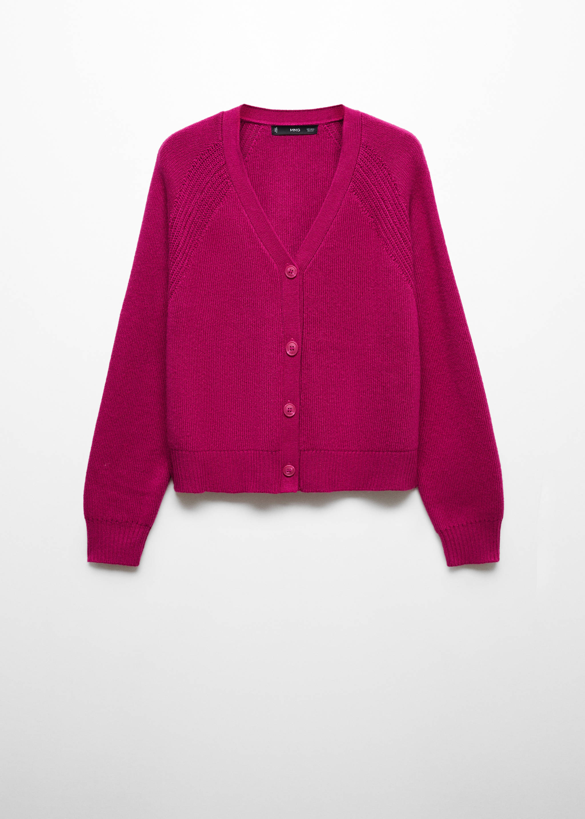 Трикотажный кардиган с пуговицами - Изделие без модели