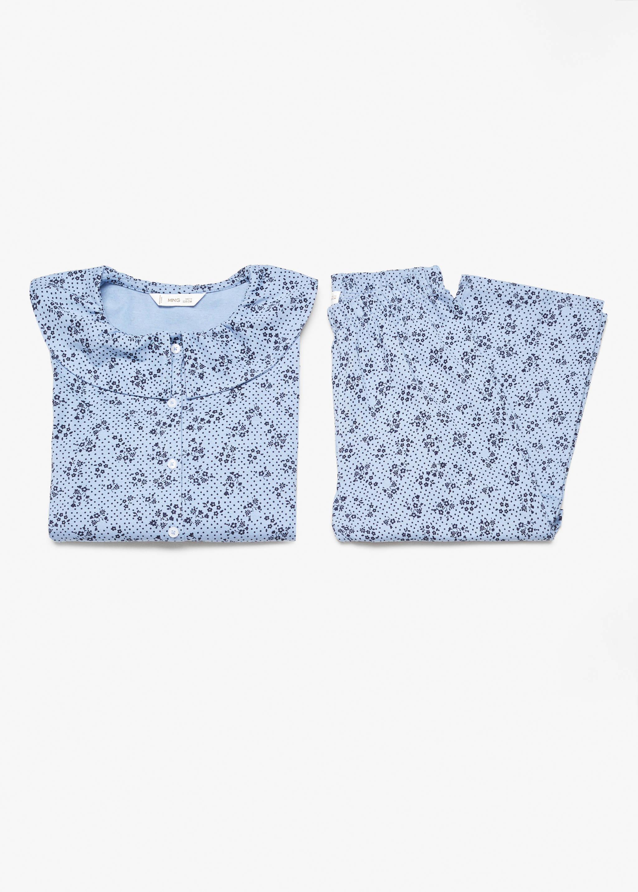 بيجاما قطنية طويلة مطبوعة - تفاصيل المنتج 8