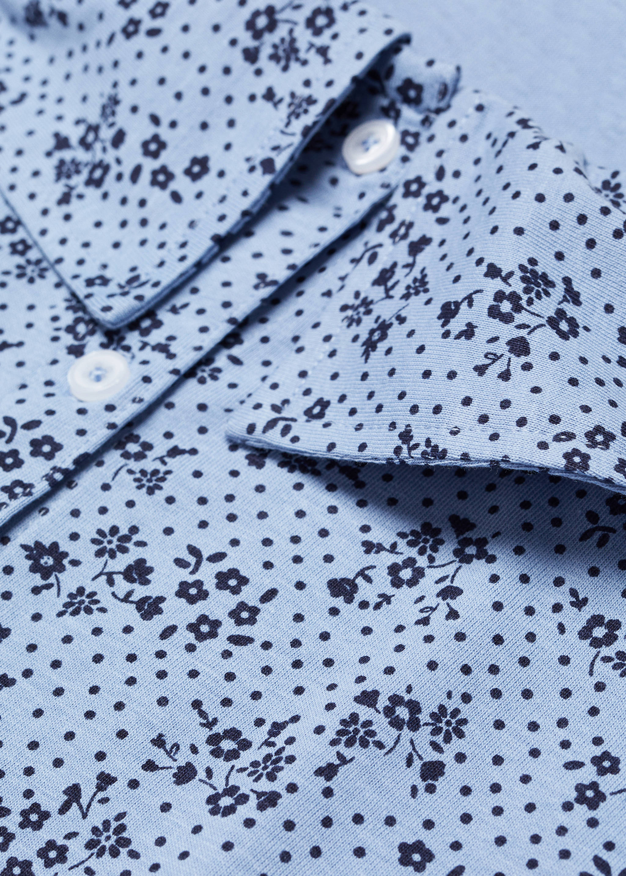 بيجاما قطنية طويلة مطبوعة - تفاصيل المنتج 0