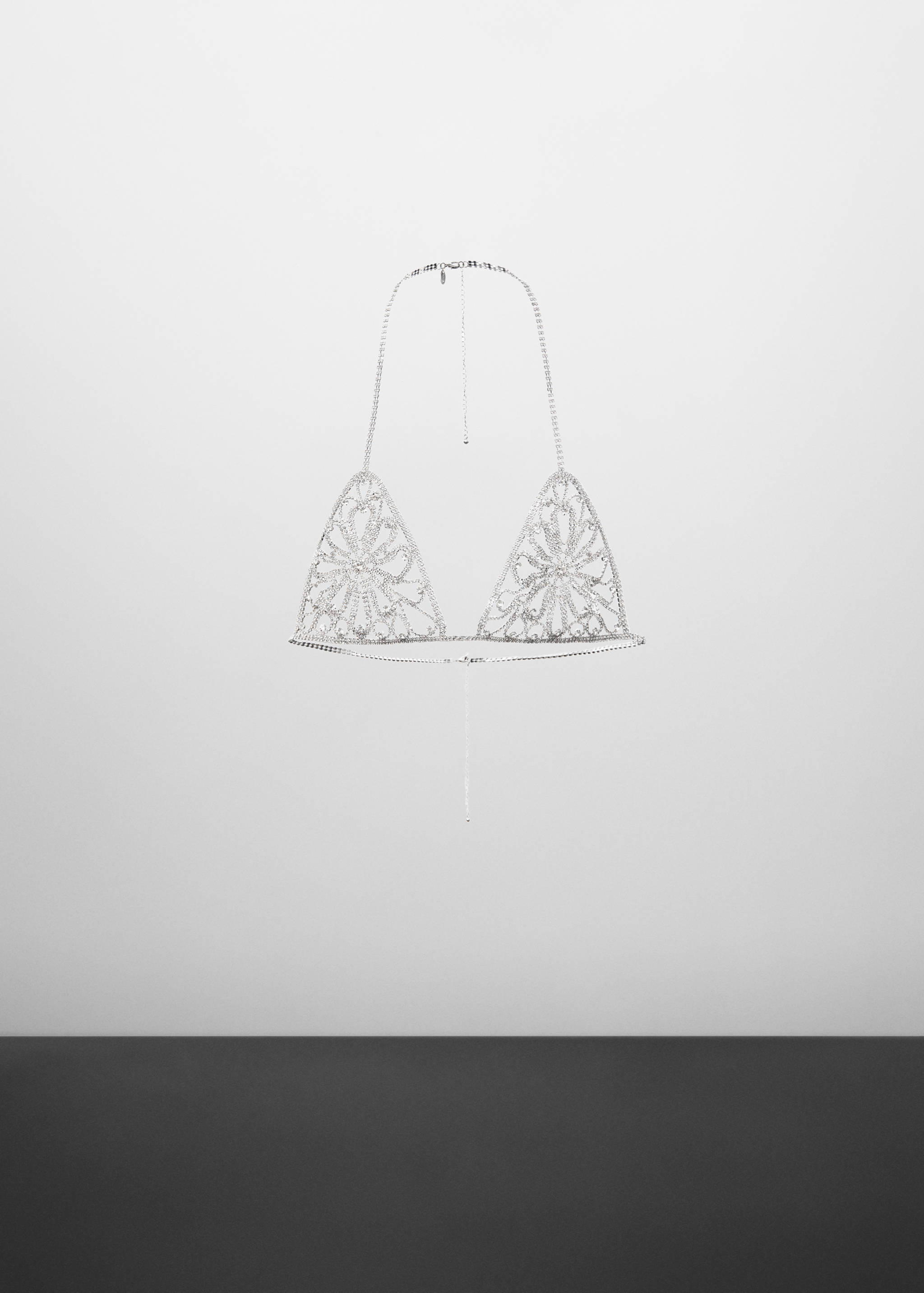 Rhinestone crystal body necklace - Article without model