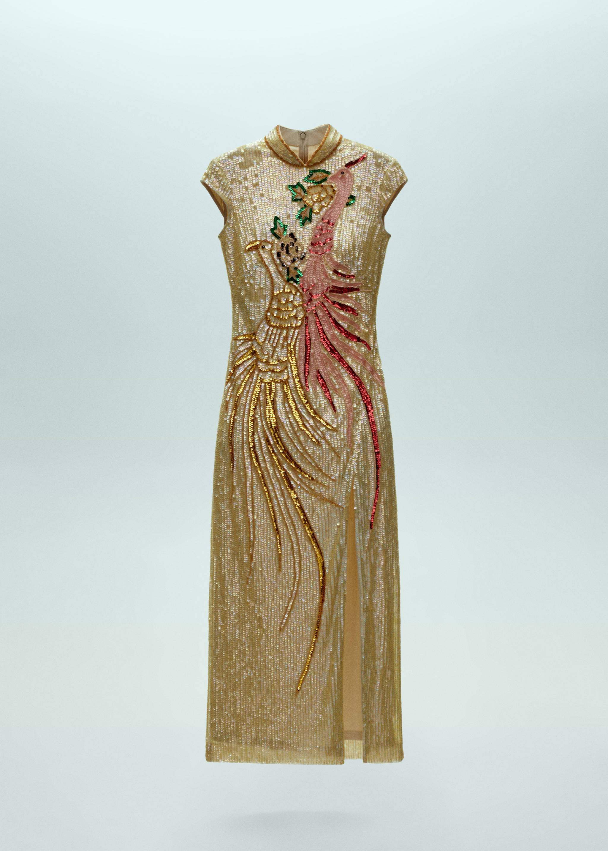 Sequin-embroidered design dress - Article without model