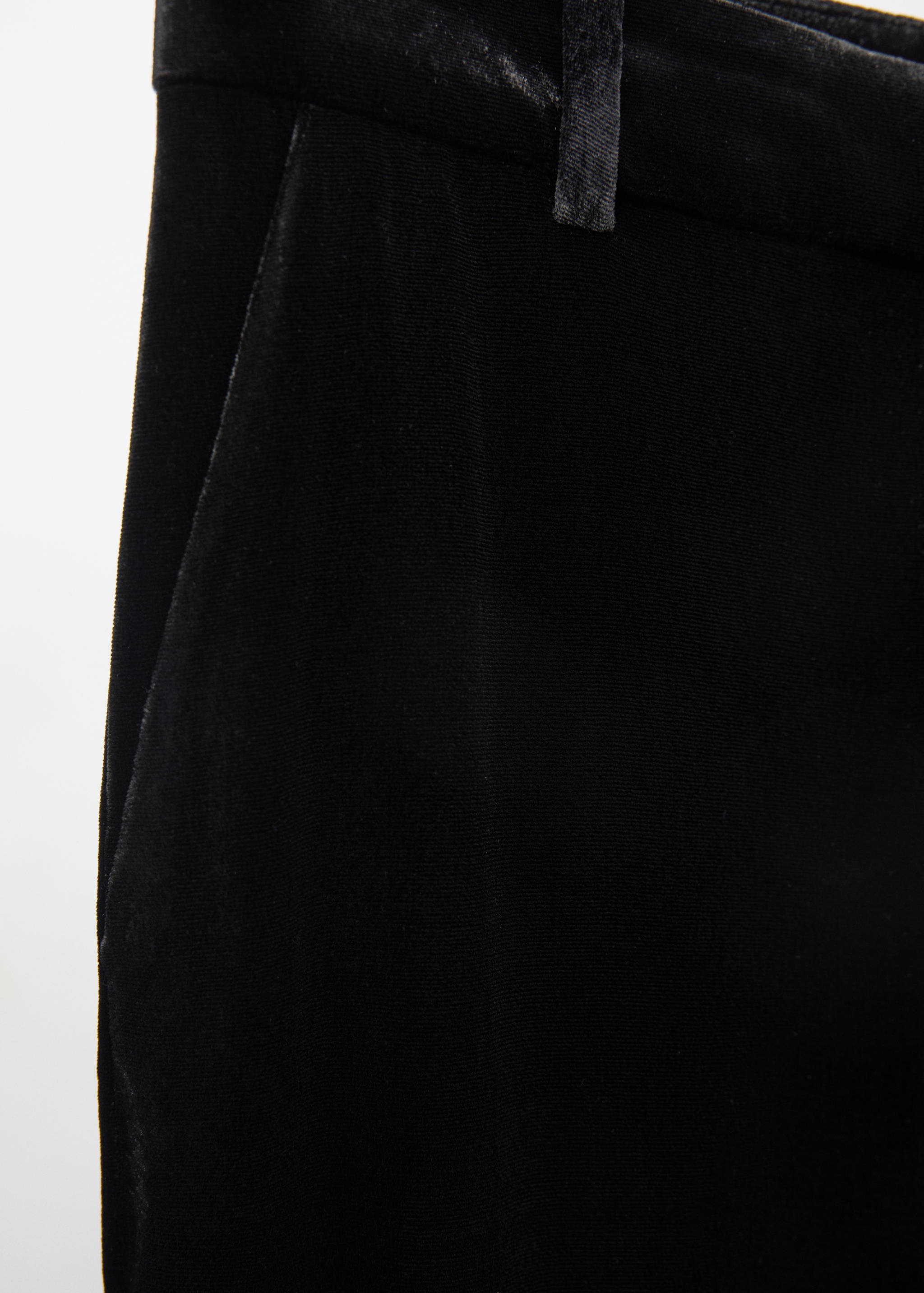 Velvet wide leg trousers - Details of the article 8