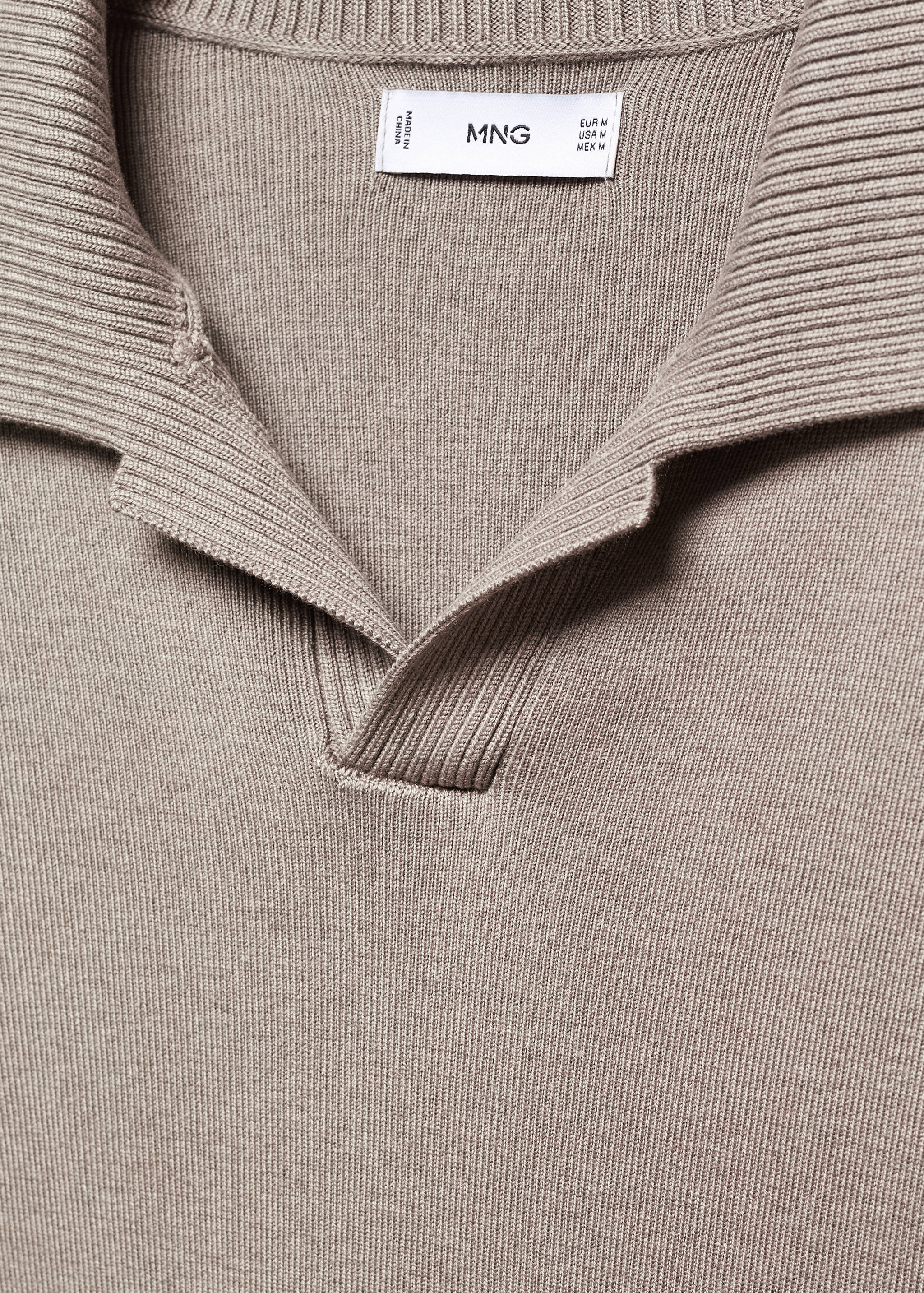 Polo collar wool sweater - Details of the article 8