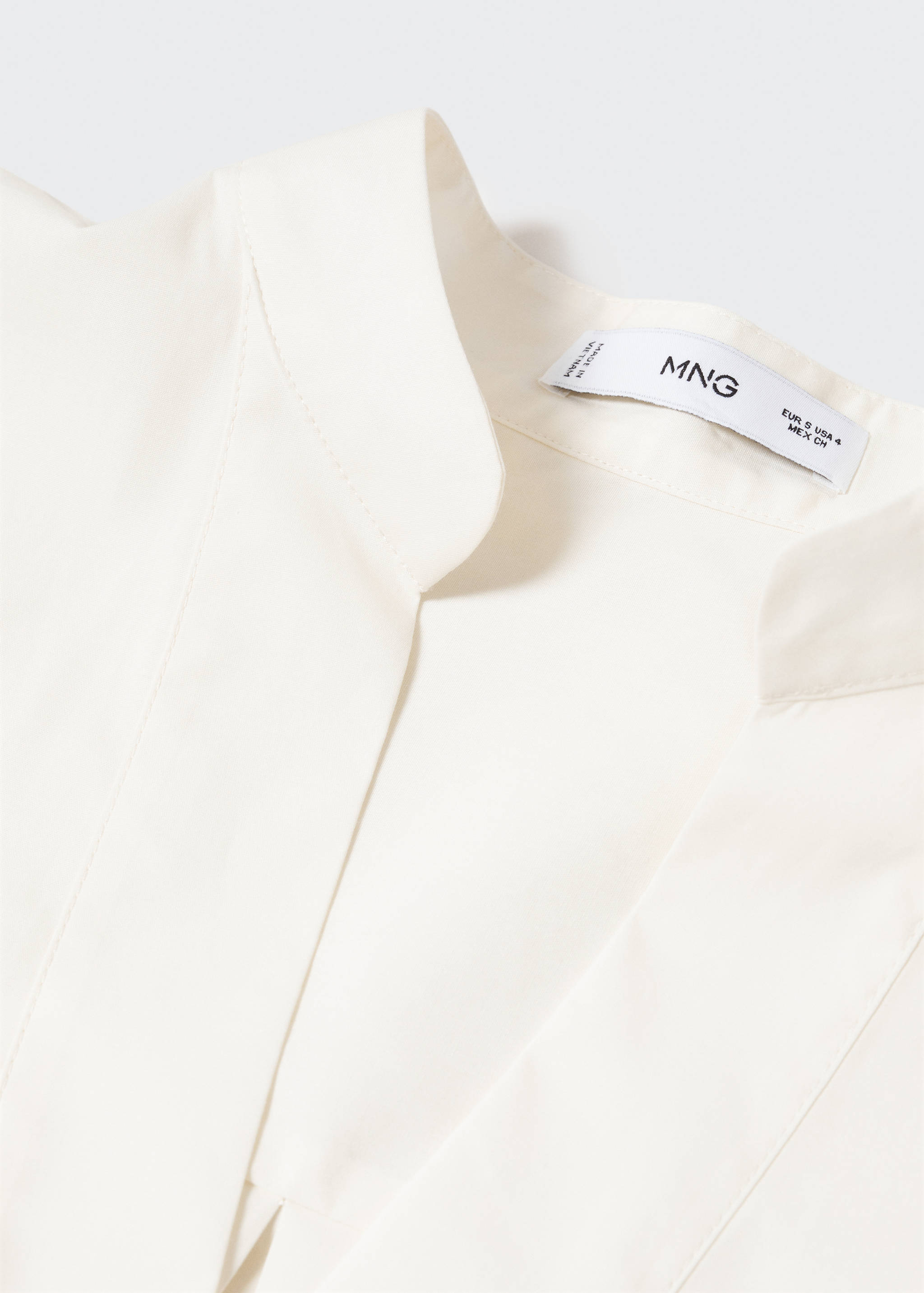 بلوزة كبيرة الحجم برقبة على شكل V - تفاصيل المنتج 8