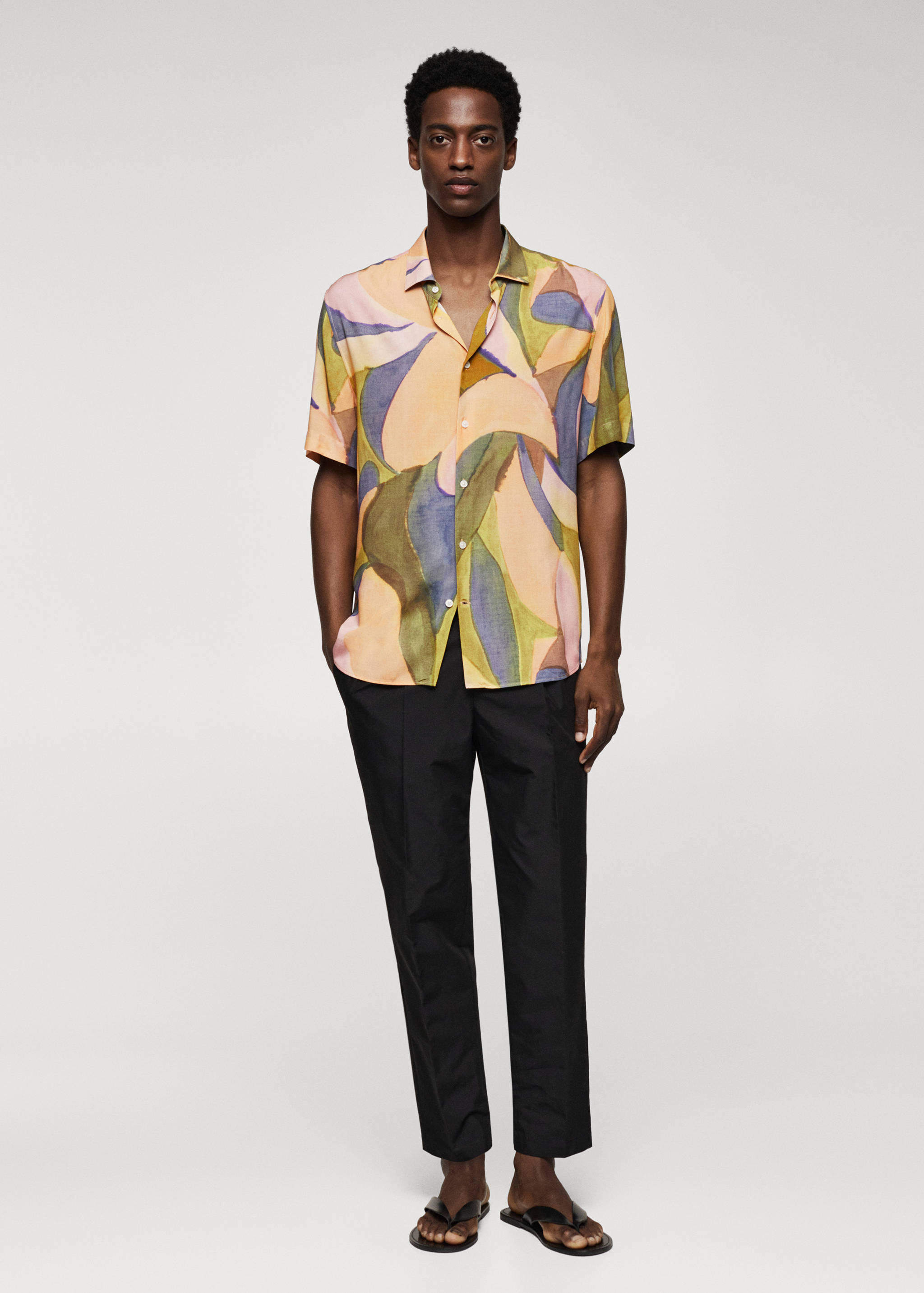 Chemise imprimée manches courtes - Plan général