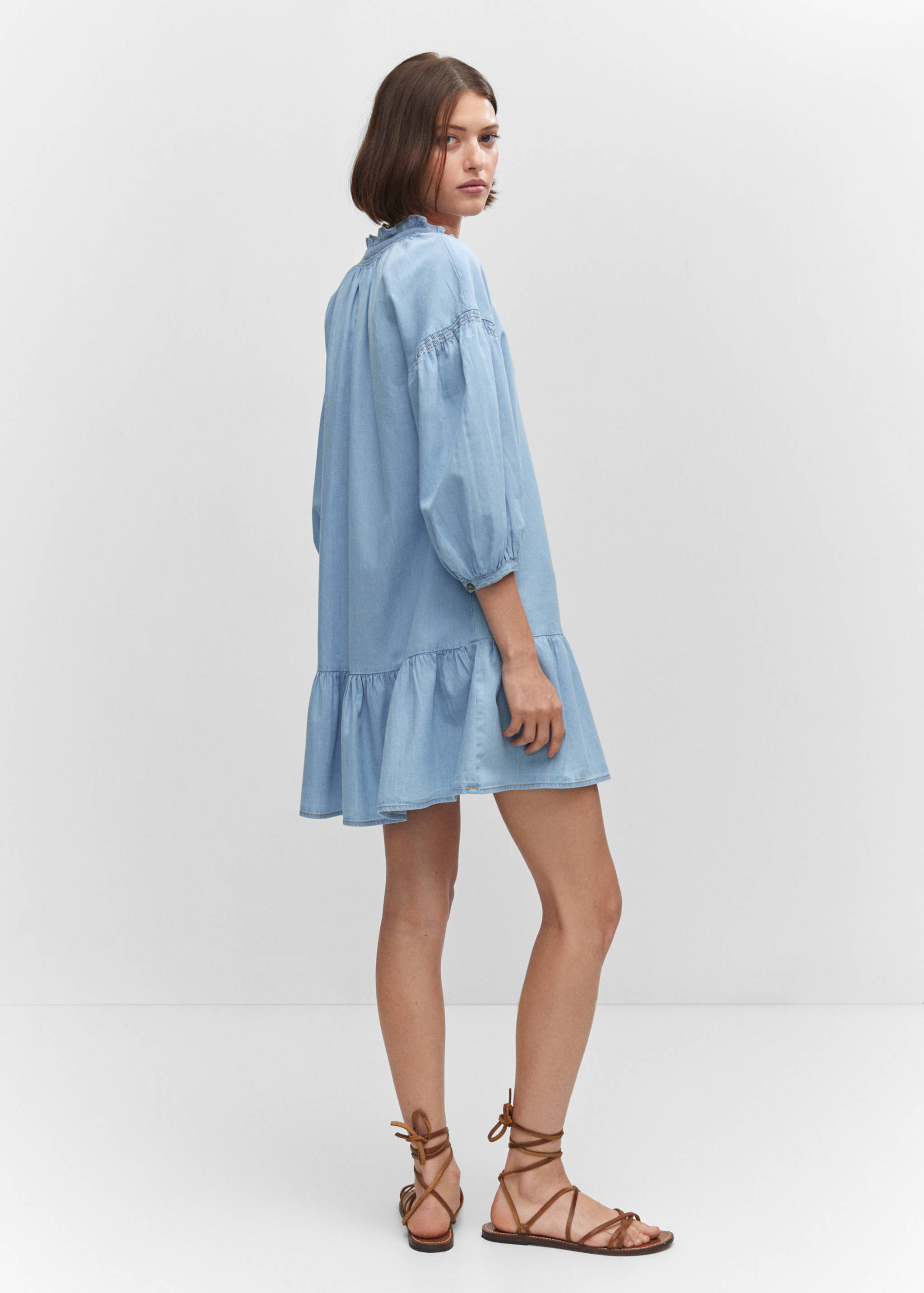 Robe volant manches bouffantes - Verso de l’article