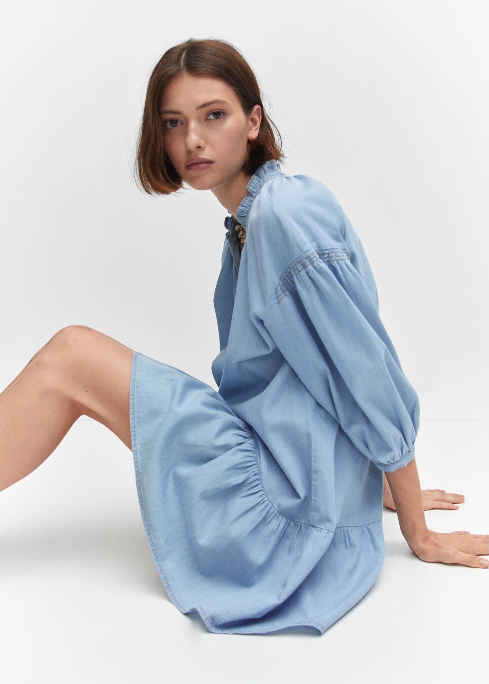 Robe volant manches bouffantes - Détail de l'article 2