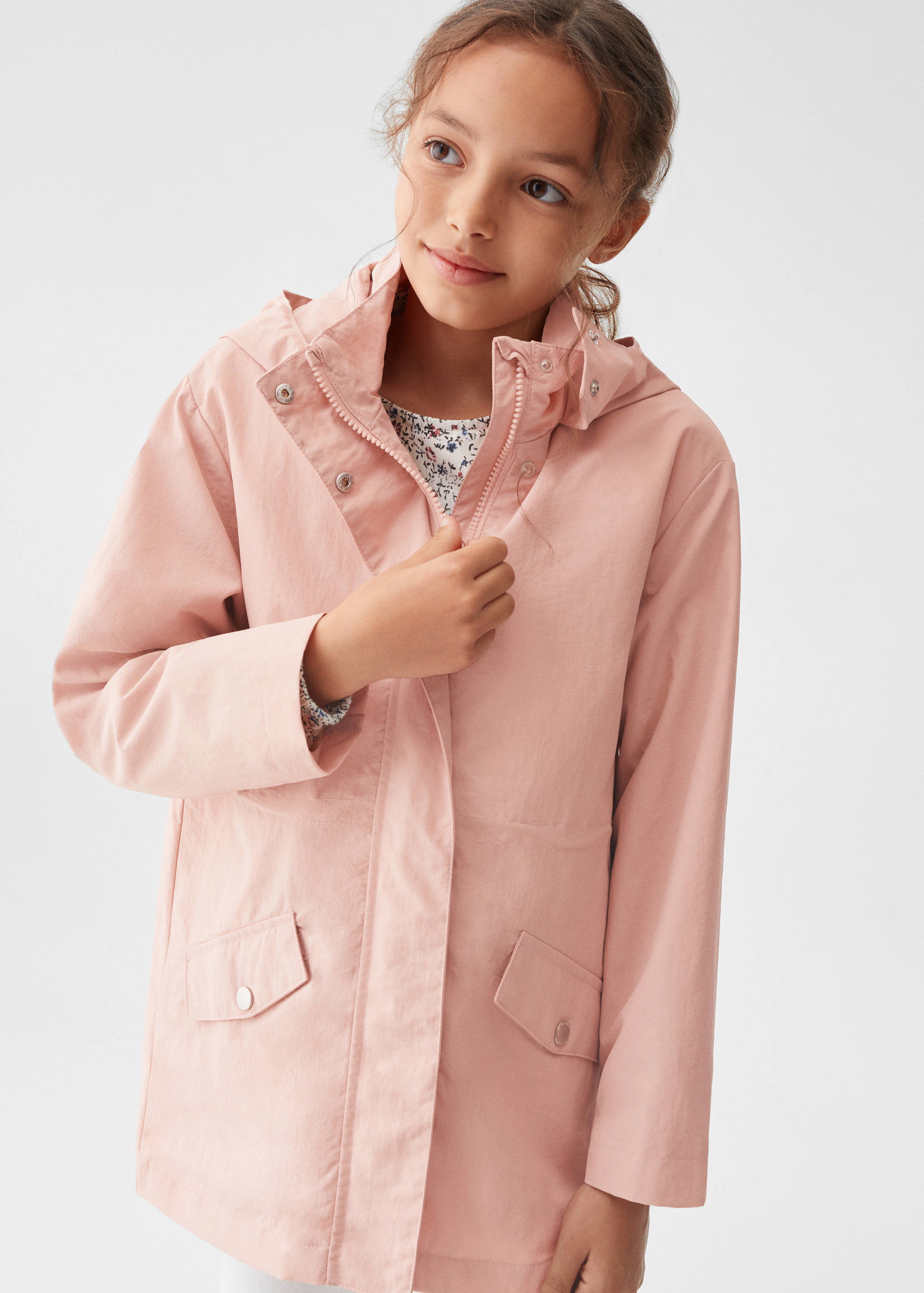 Parka imperméable capuche - Plan moyen