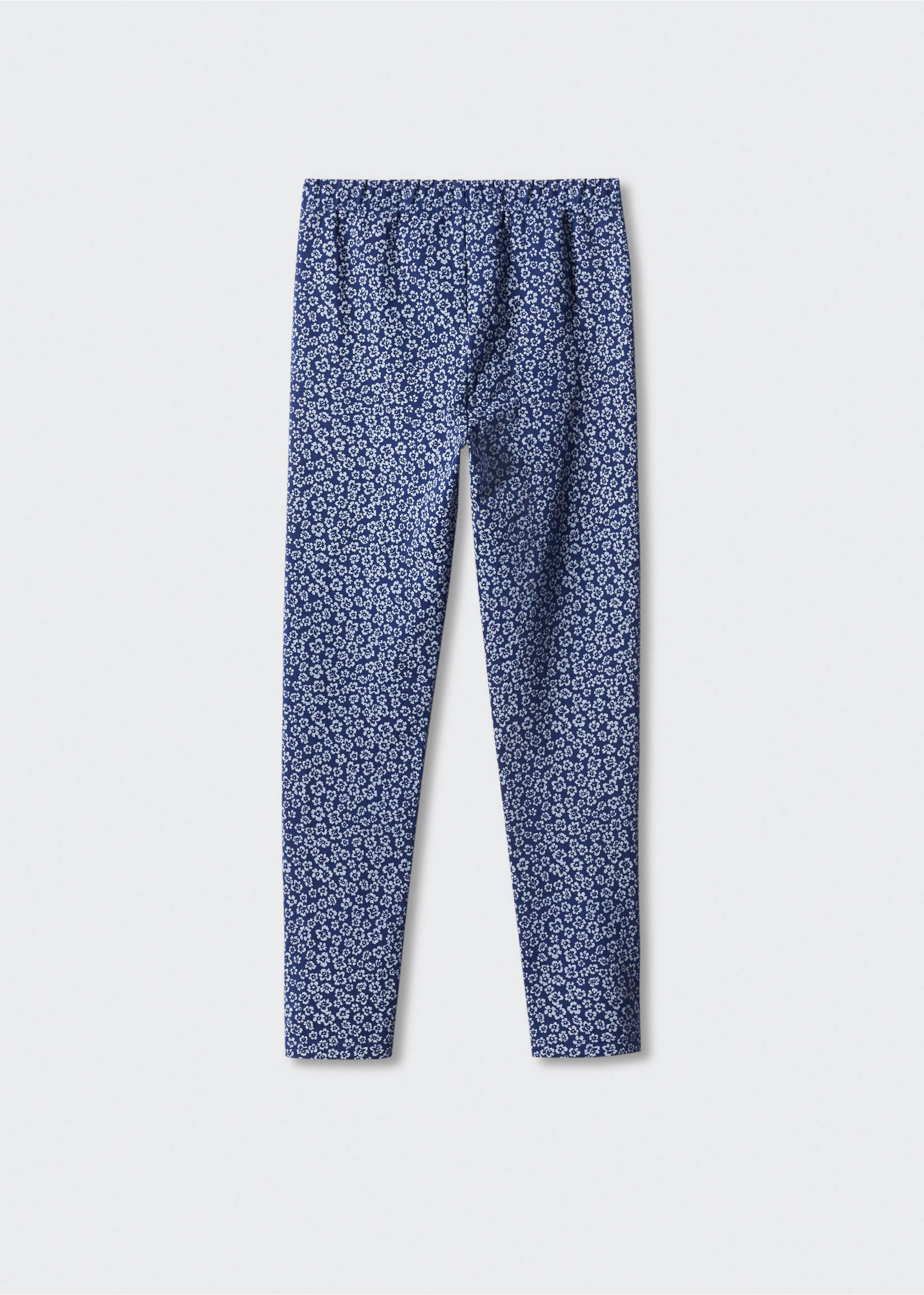 Printed cotton leggings - Reverse of the article, Dark Navy. Ref: 57092520-00.