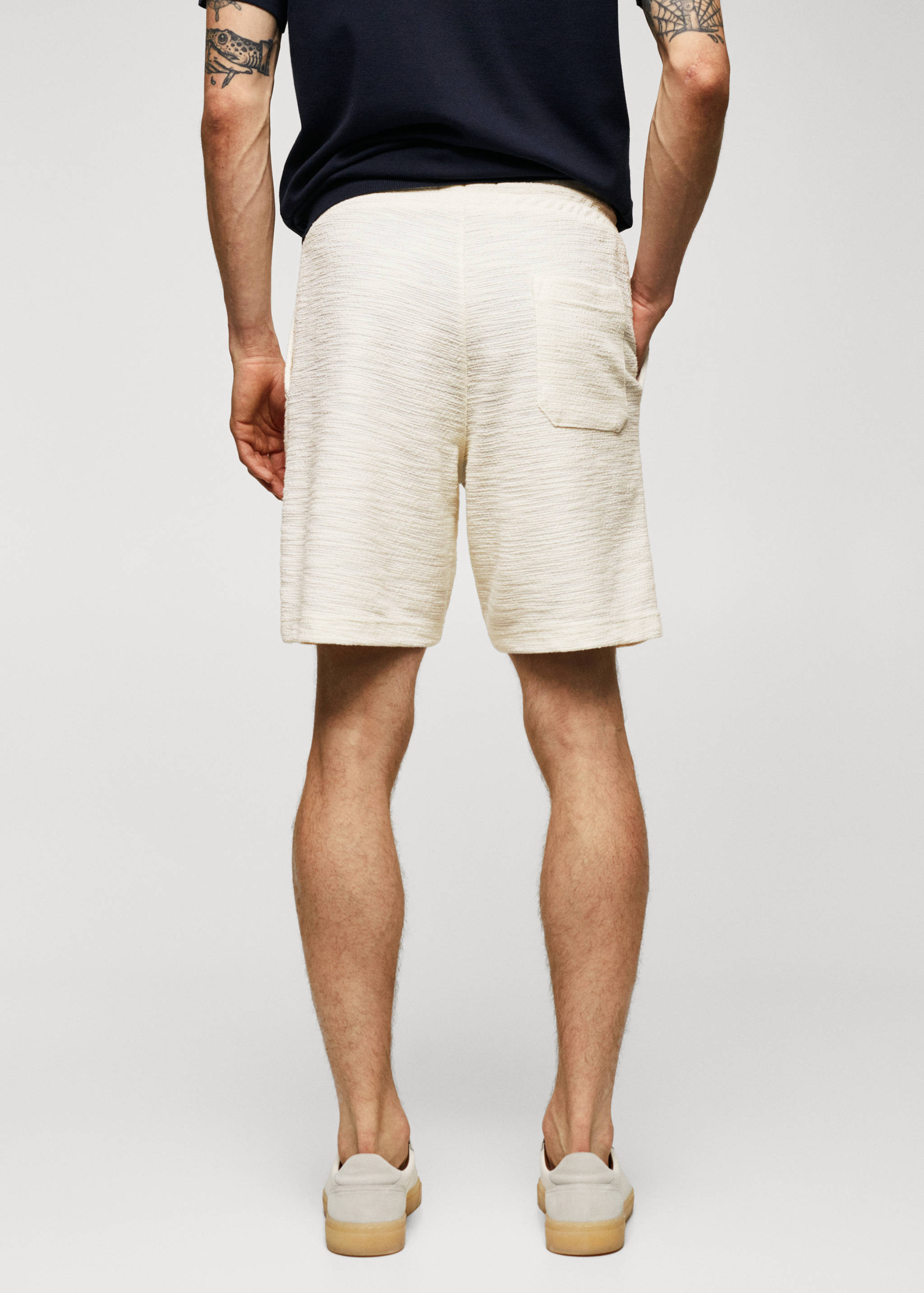 Bermuda algodón estructura - Reverso del artículo