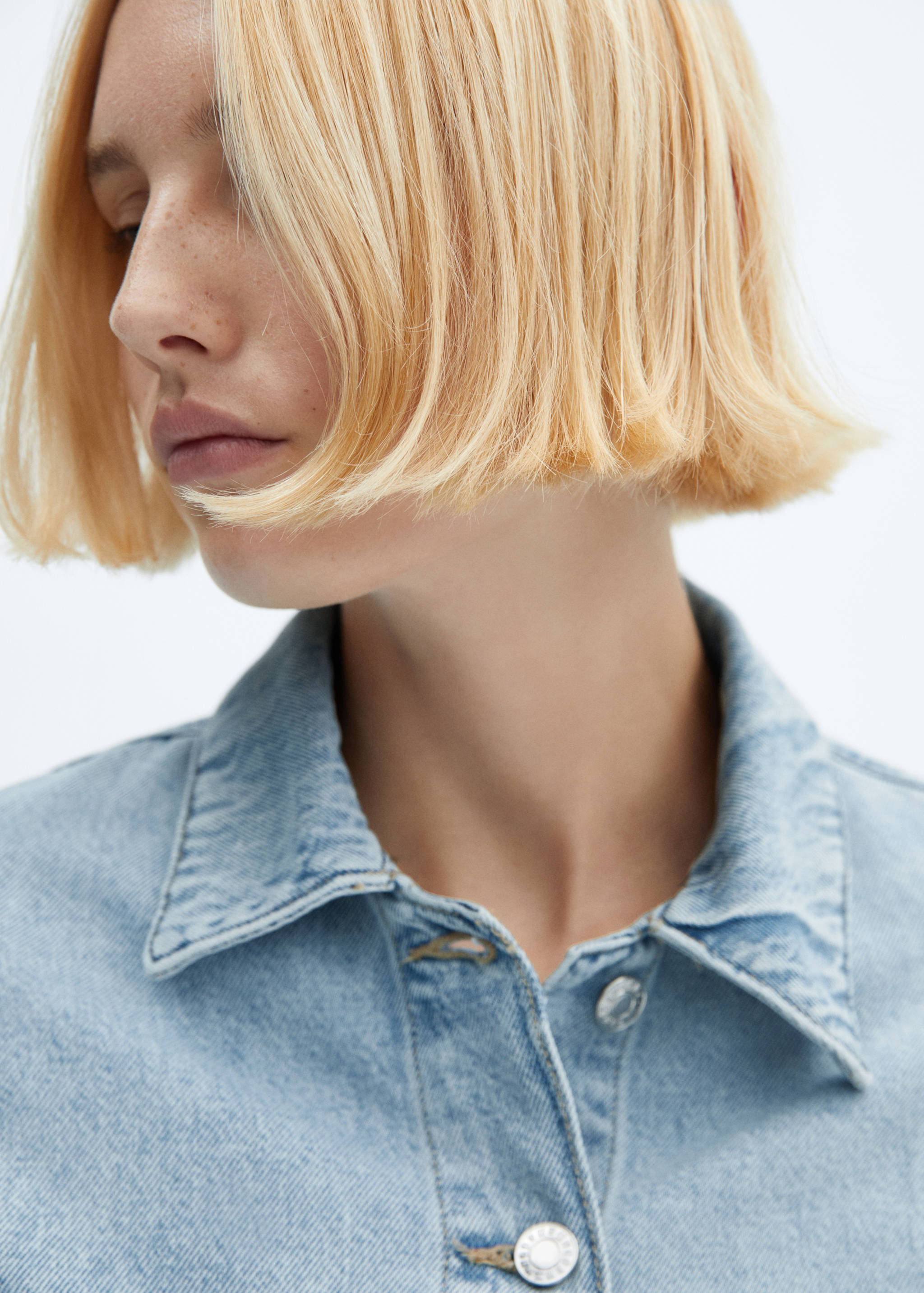 Верхняя рубашка из денима с карманами - Деталь изделия 1