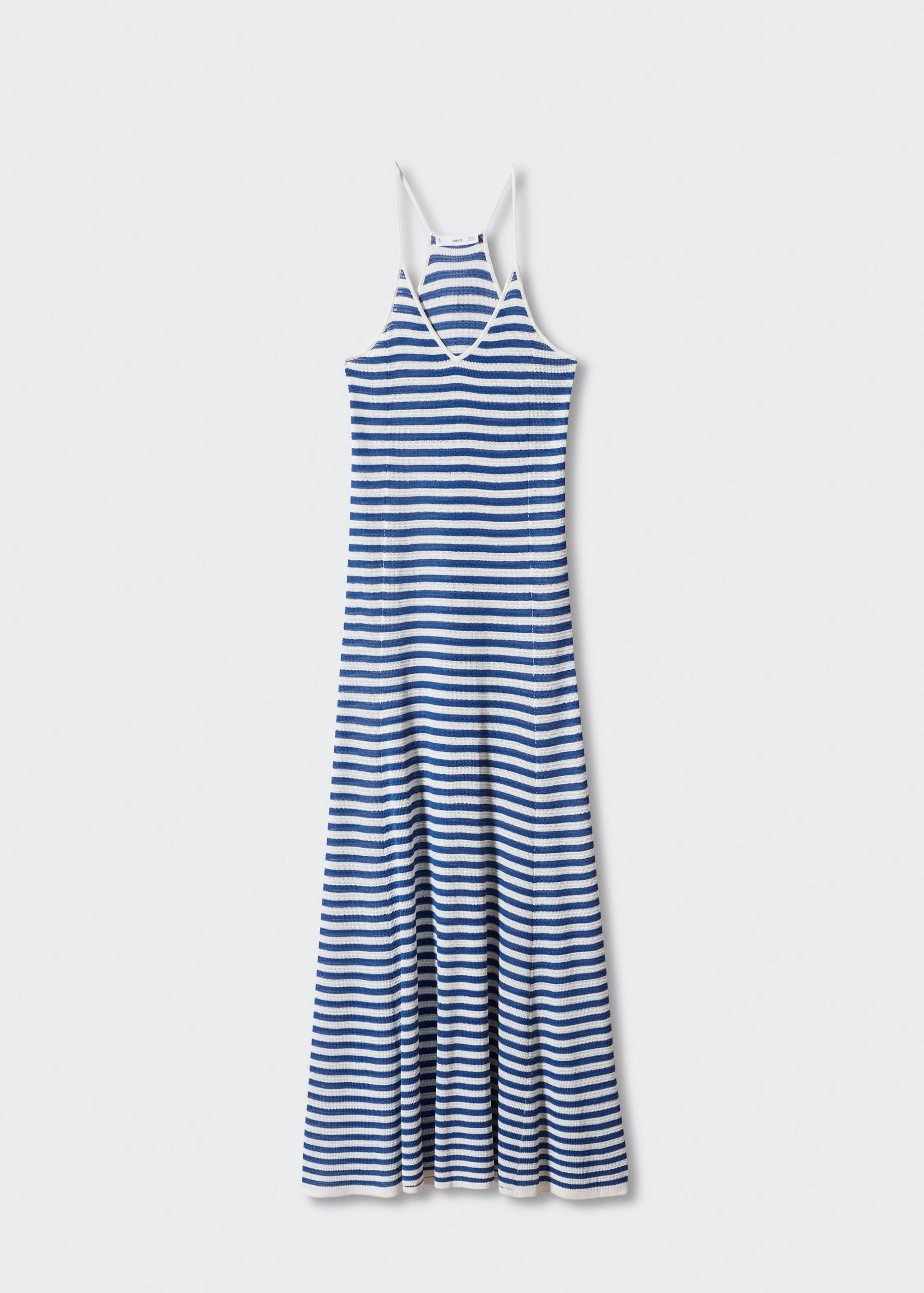 Вязаное платье в полоску - Изделие без модели