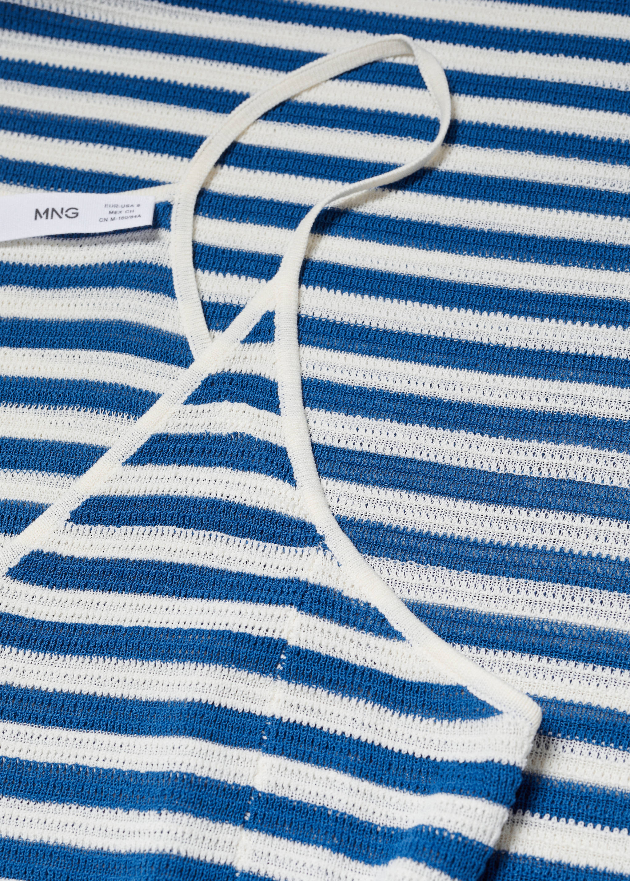 Вязаное платье в полоску - Деталь изделия 8