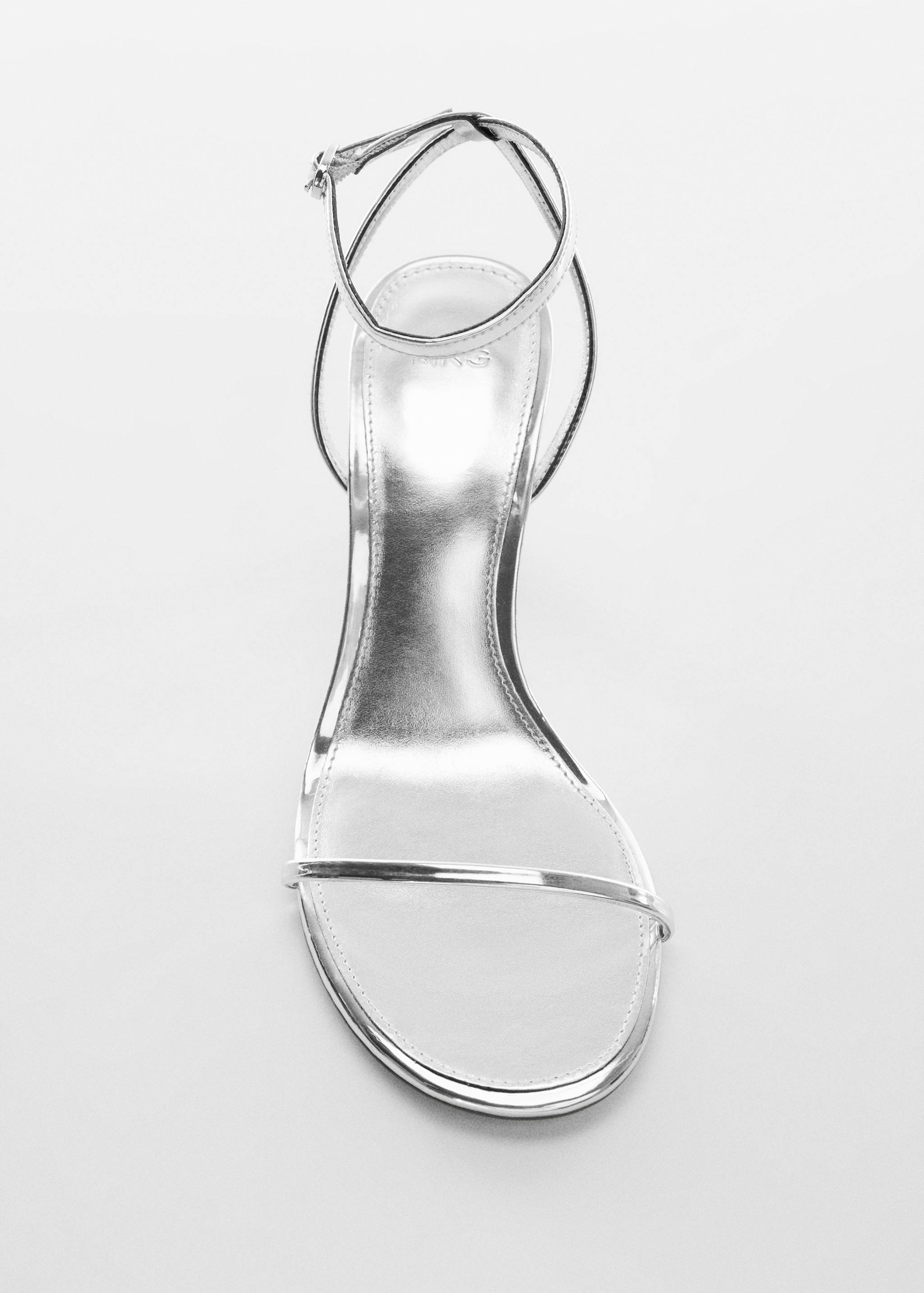 Metallic heel sandals - Details of the article 1