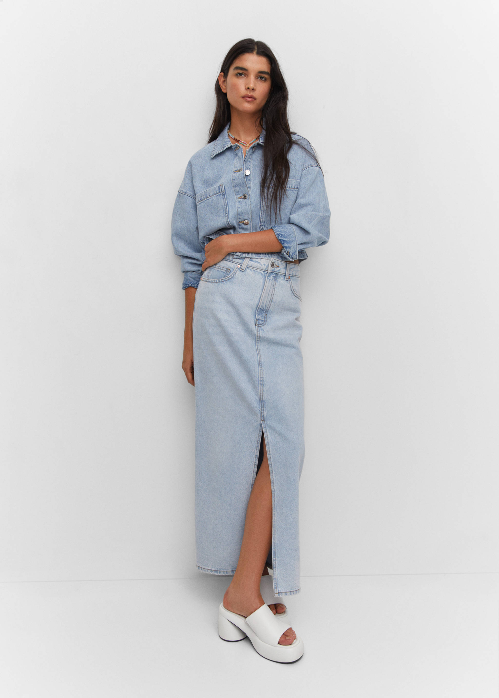 Sandales cuir talon bloc - Plan général