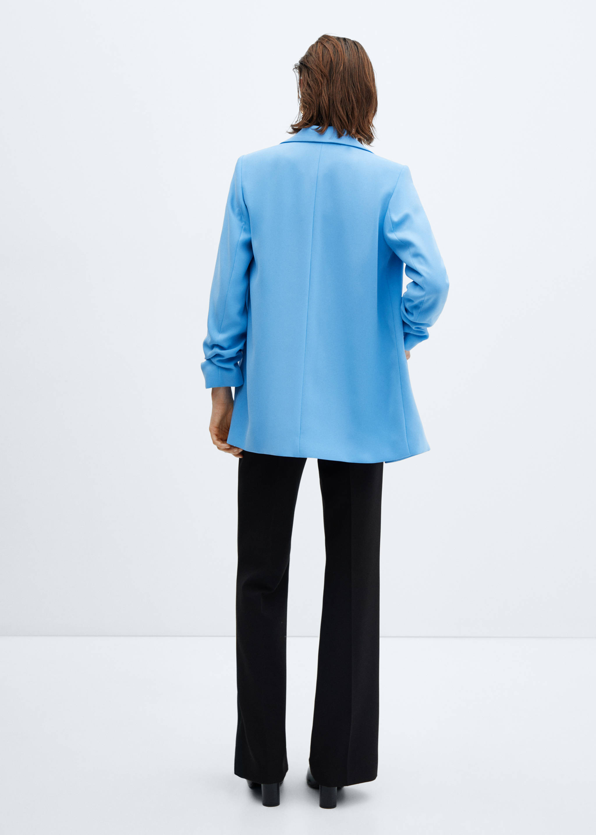 Jacket with gathered sleeves - Reverse of the article