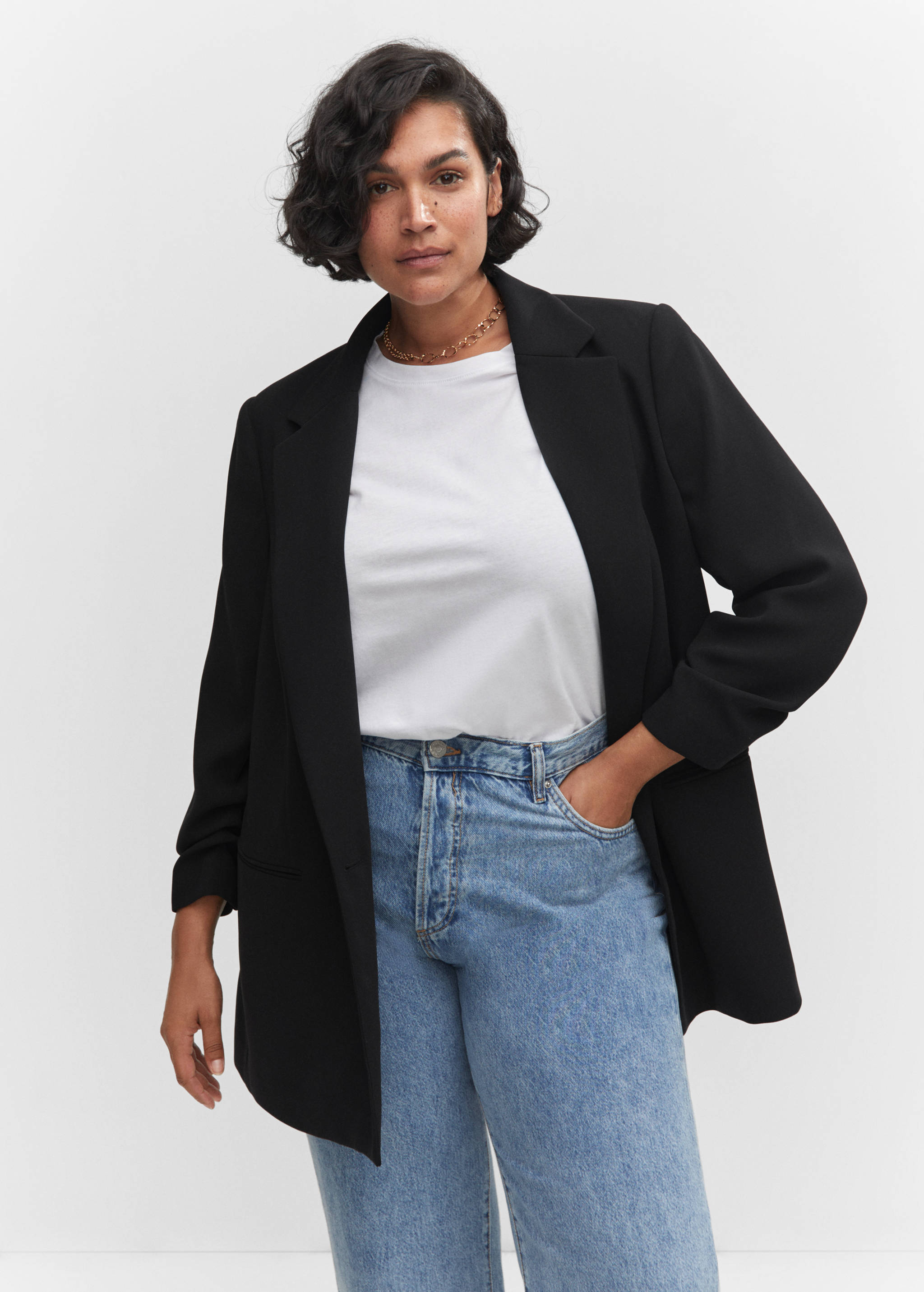 Jacket with gathered sleeves - Details of the article 5