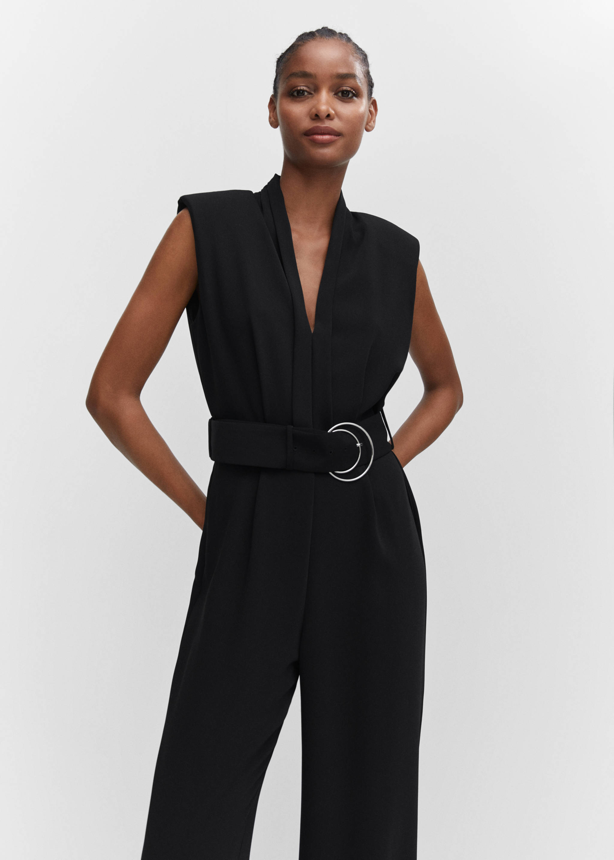 Belt long jumpsuit - Medium plane