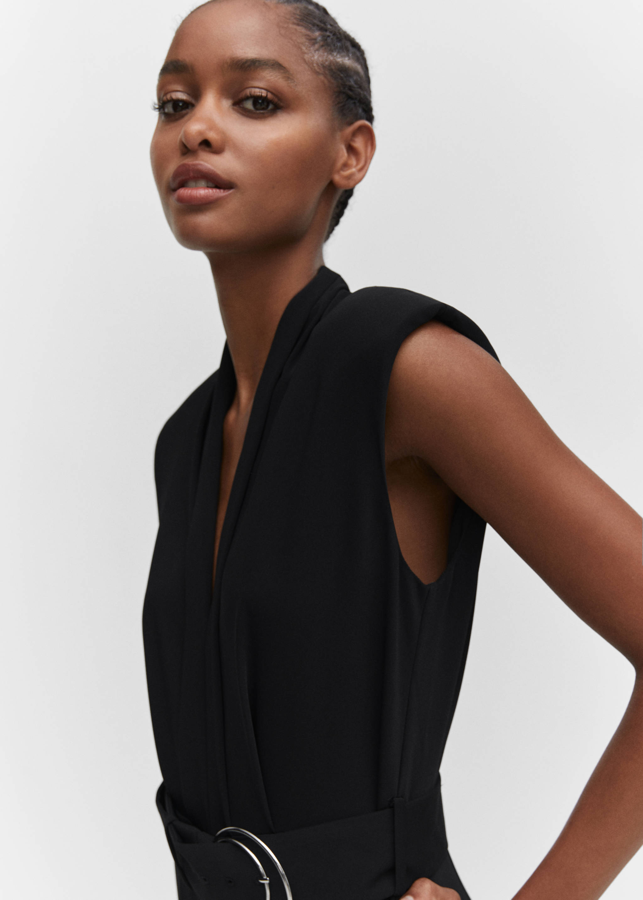 Belt long jumpsuit - Details of the article 1