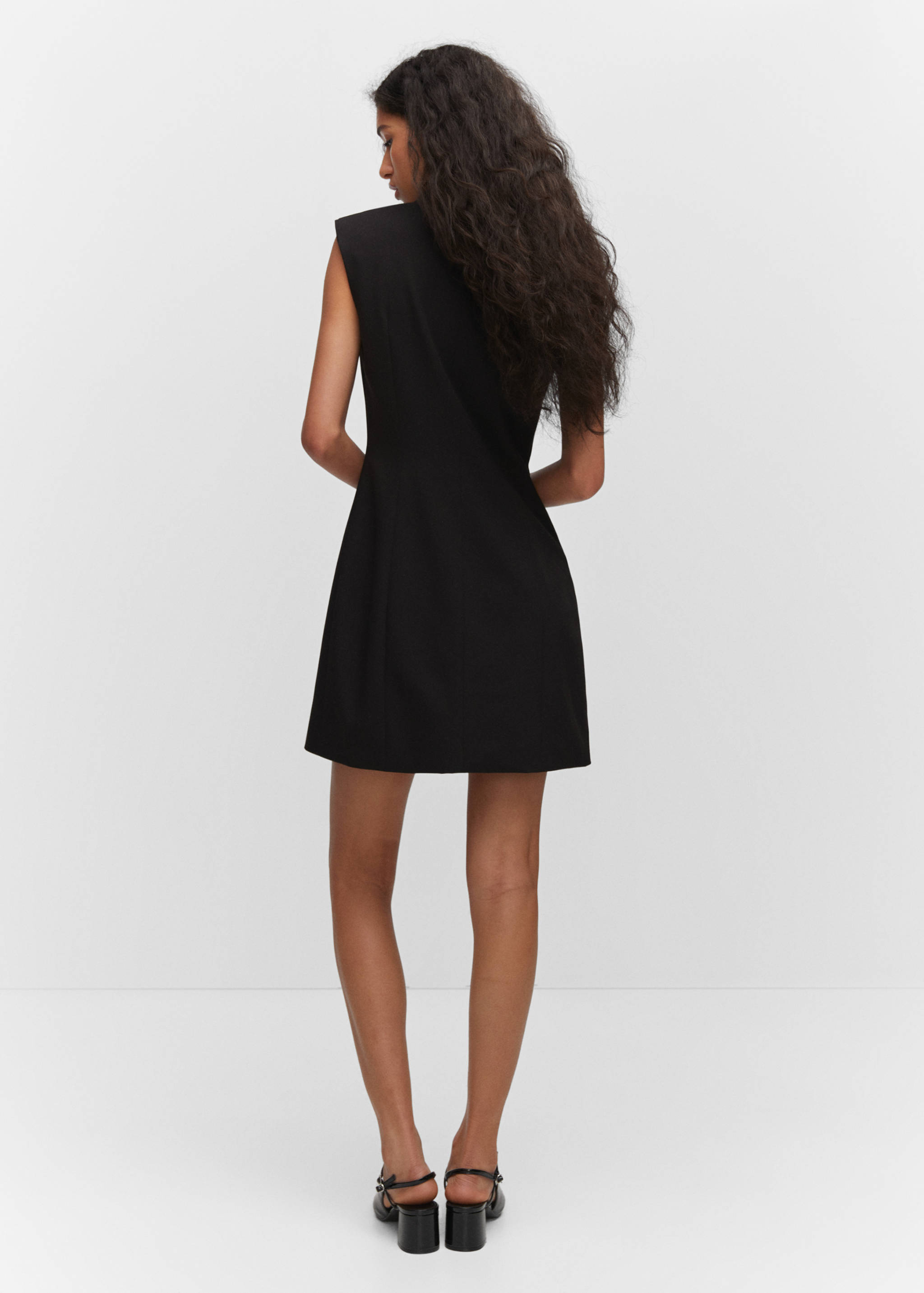 Vestido estilo chaleco botones - Reverso del artículo