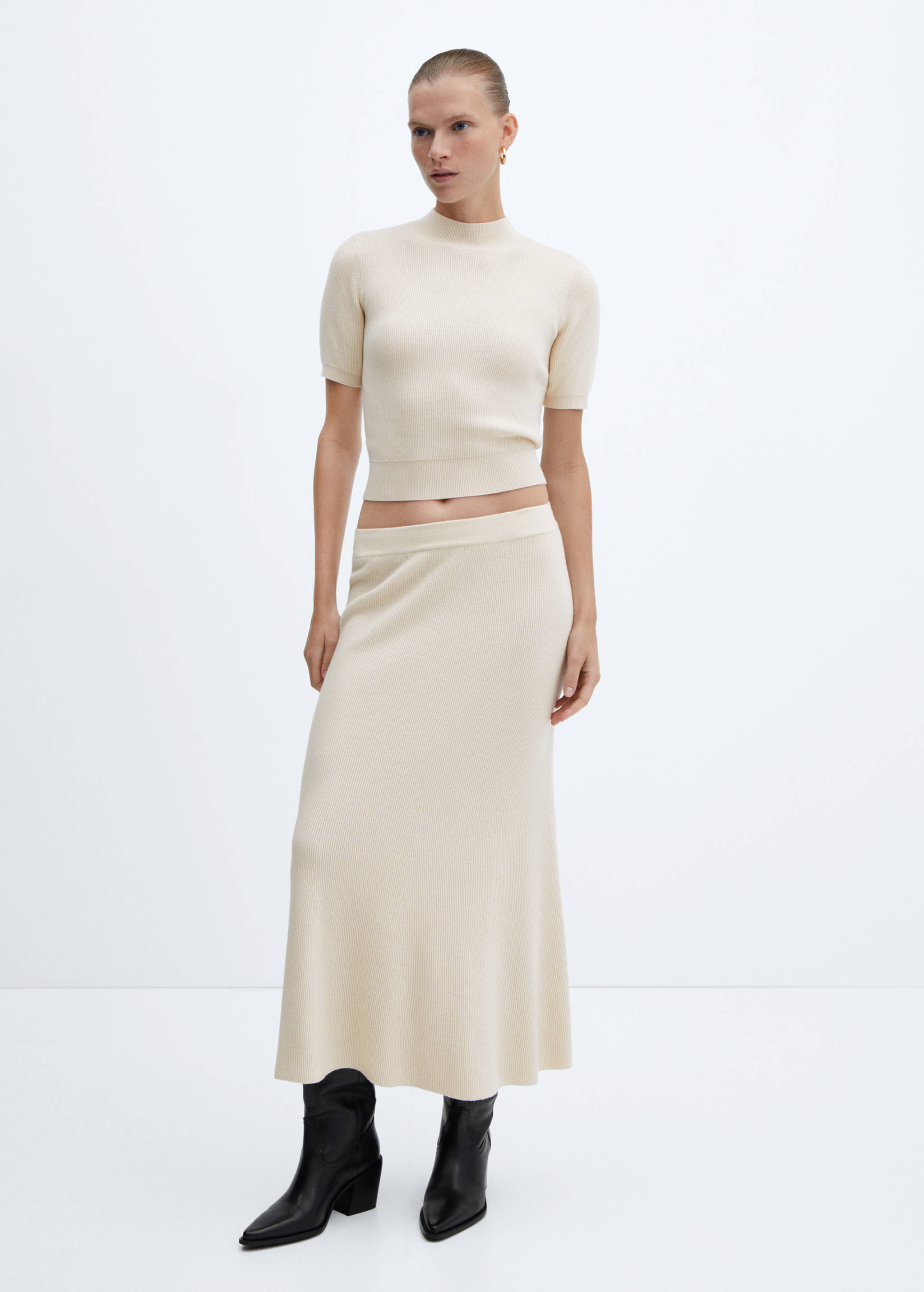 Jupe midi maille - Plan général