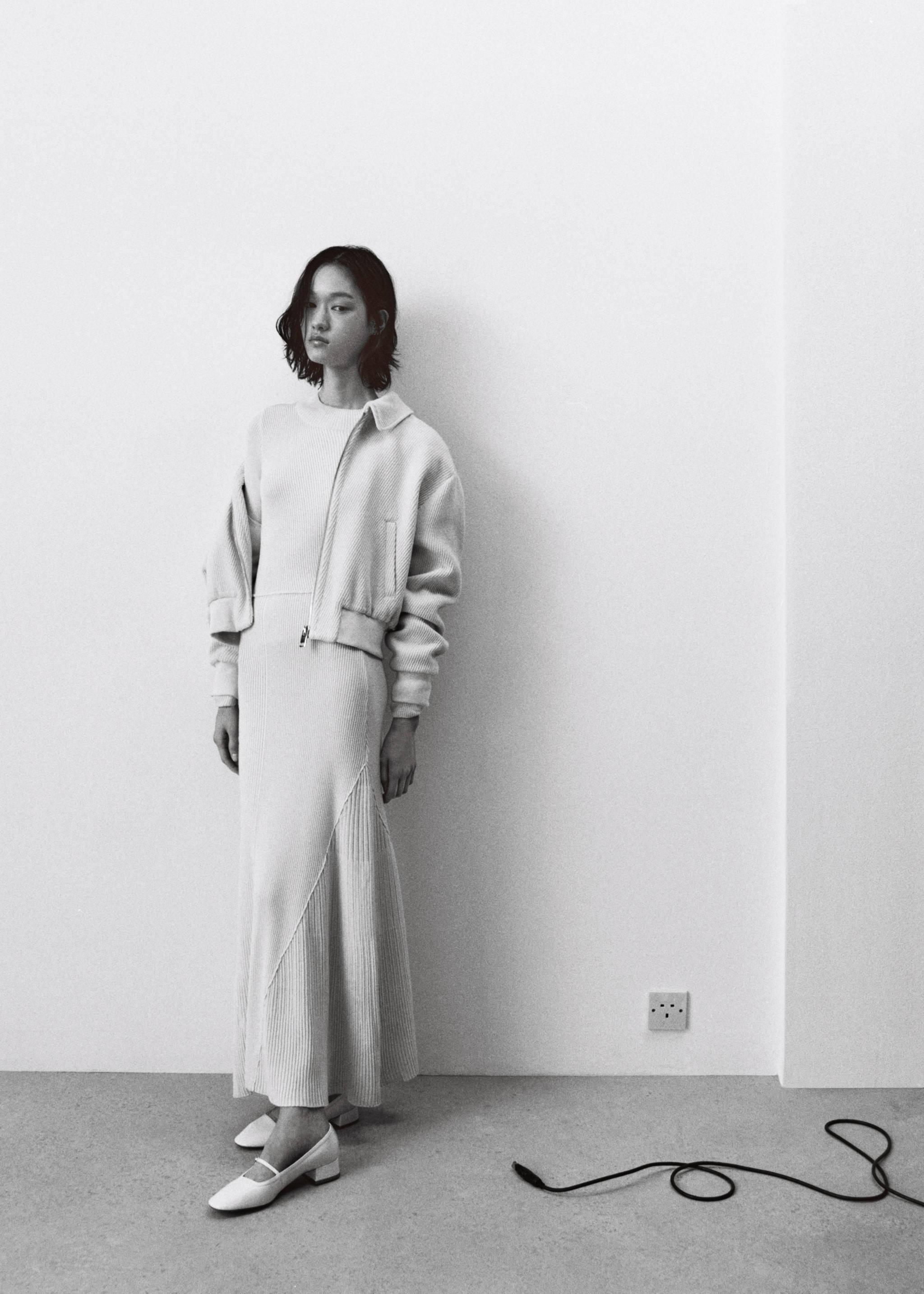 Knitted dress with stitching detail - Details of the article 6