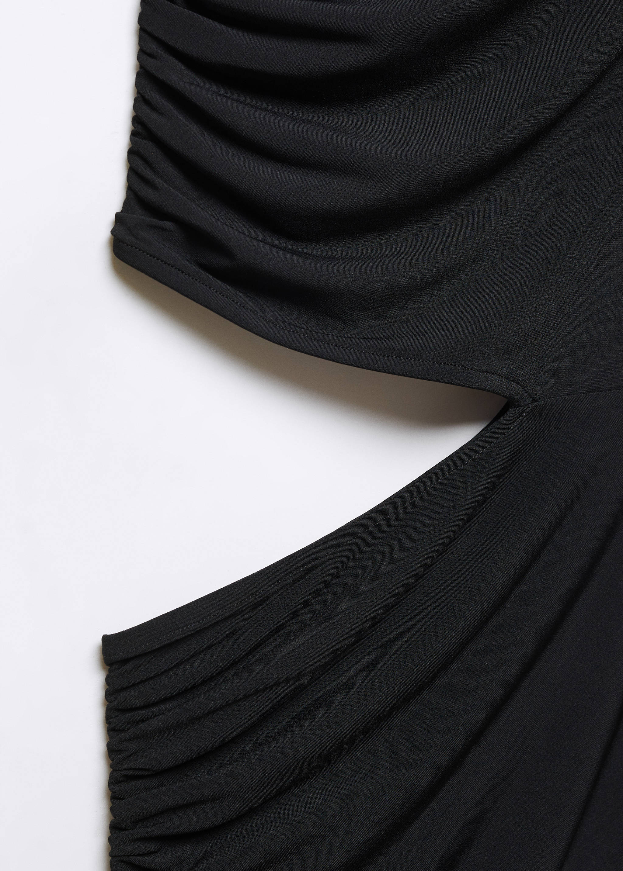 Asymmetrical dress with side slit - Details of the article 8