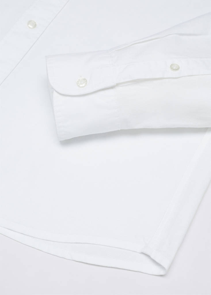 Regular fit Oxford cotton shirt — White