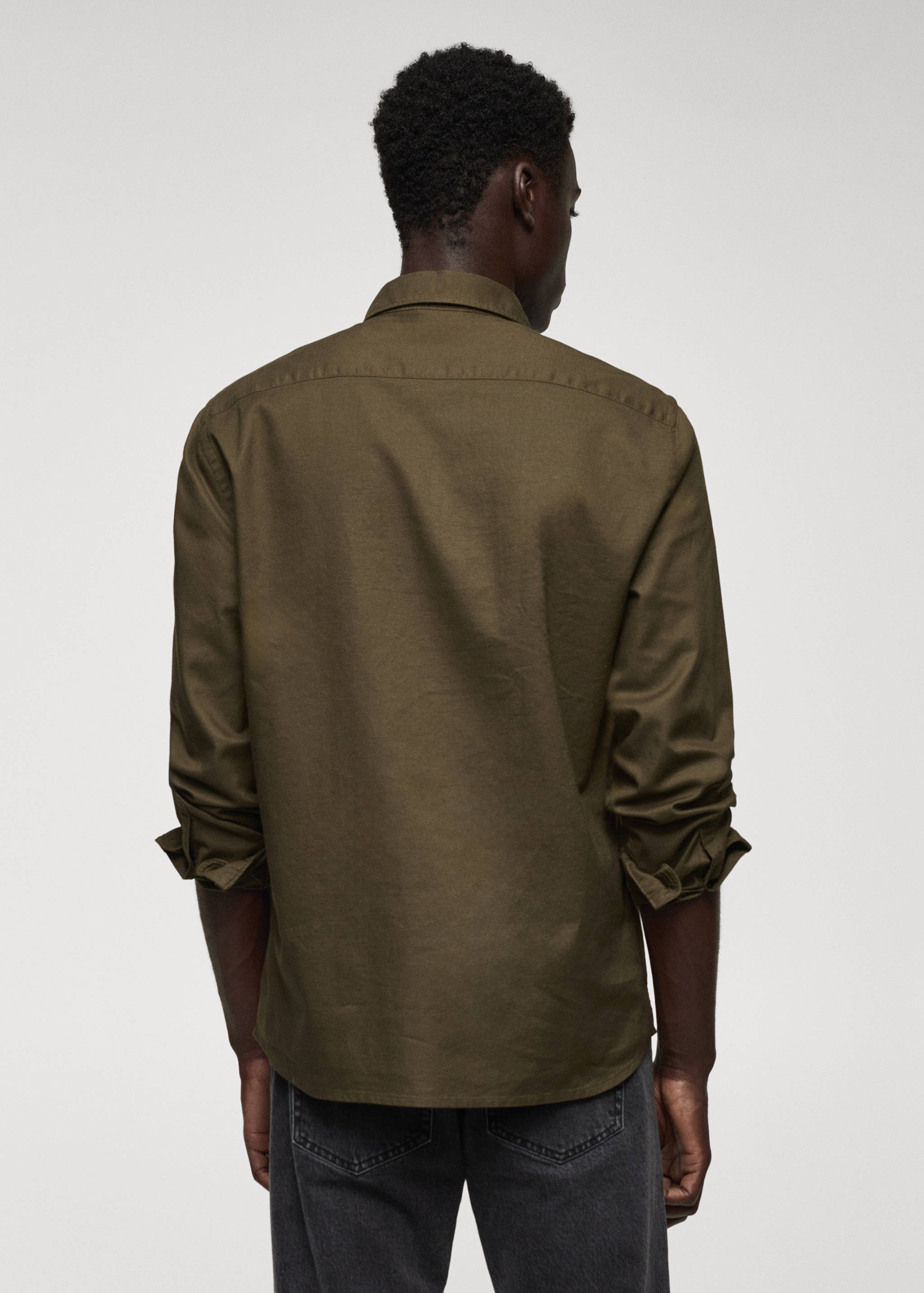 Chemise regular fit coton Oxford - Verso de l’article