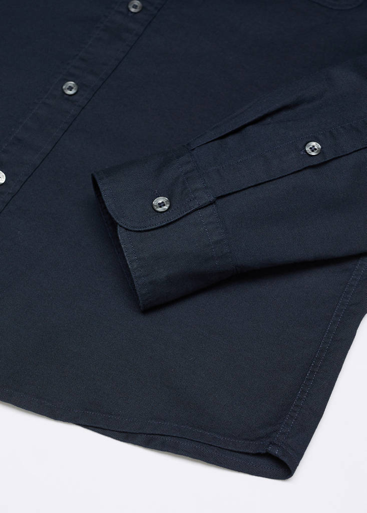 Regular fit Oxford cotton shirt — Navy