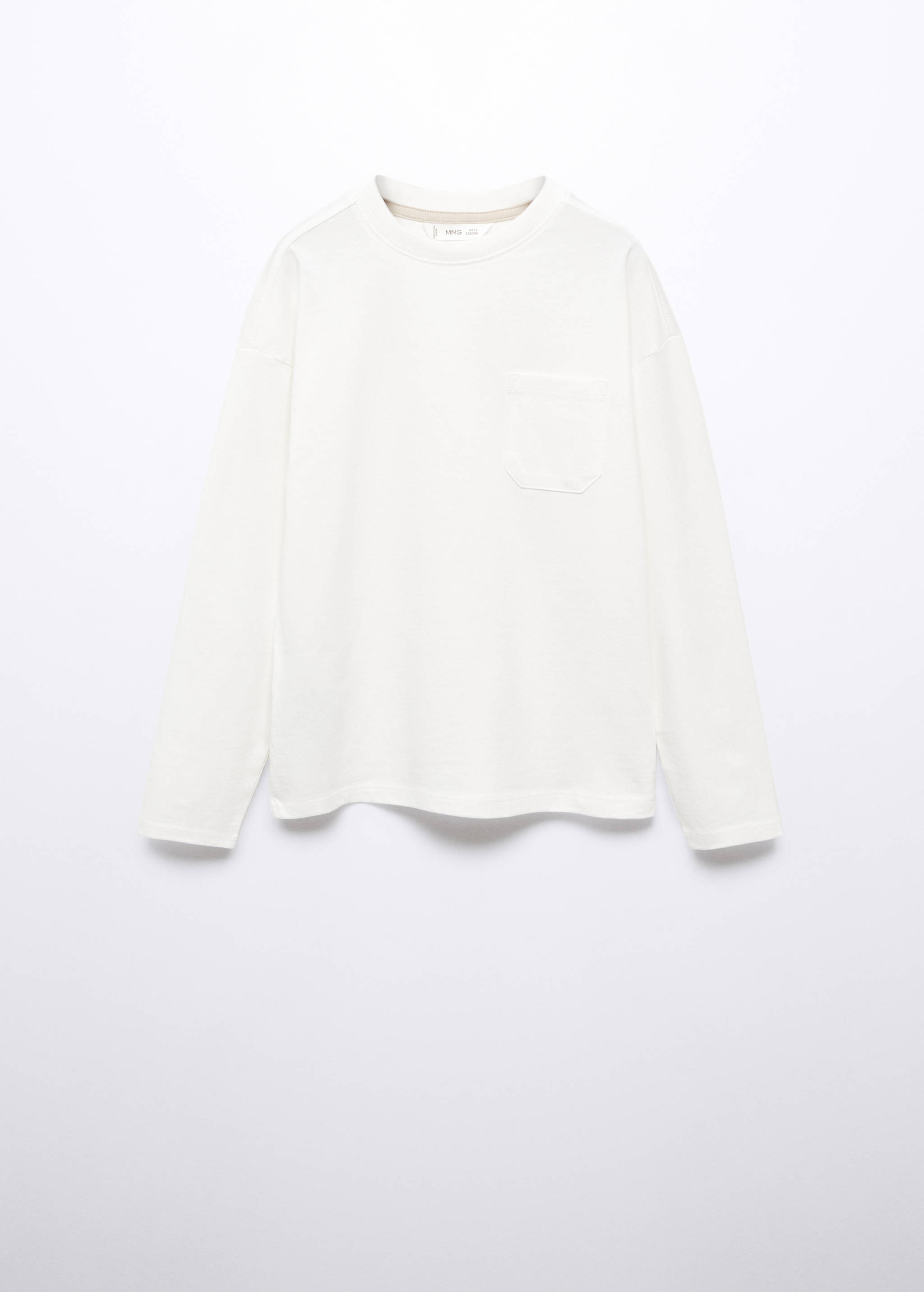 T-shirt de algodão de manga comprida - Artigo sem modelo