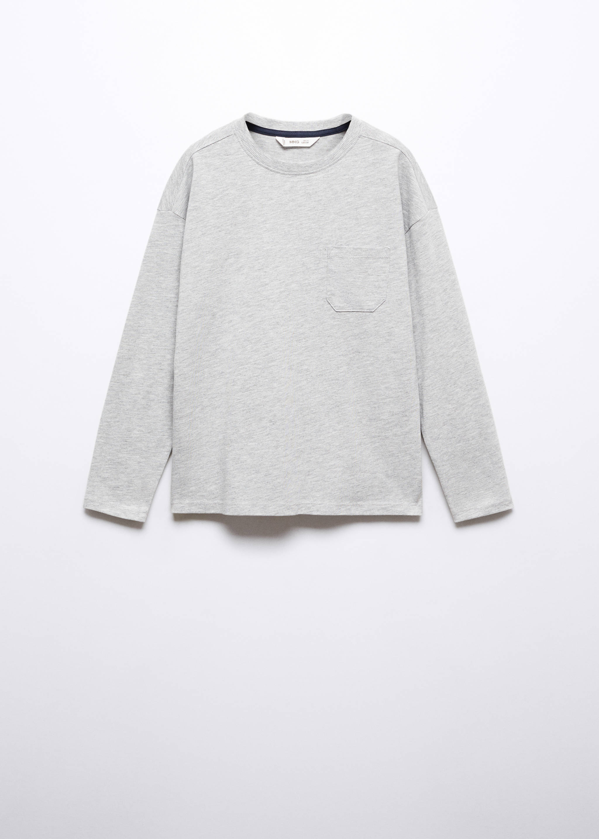 T-shirt de algodão de manga comprida - Artigo sem modelo