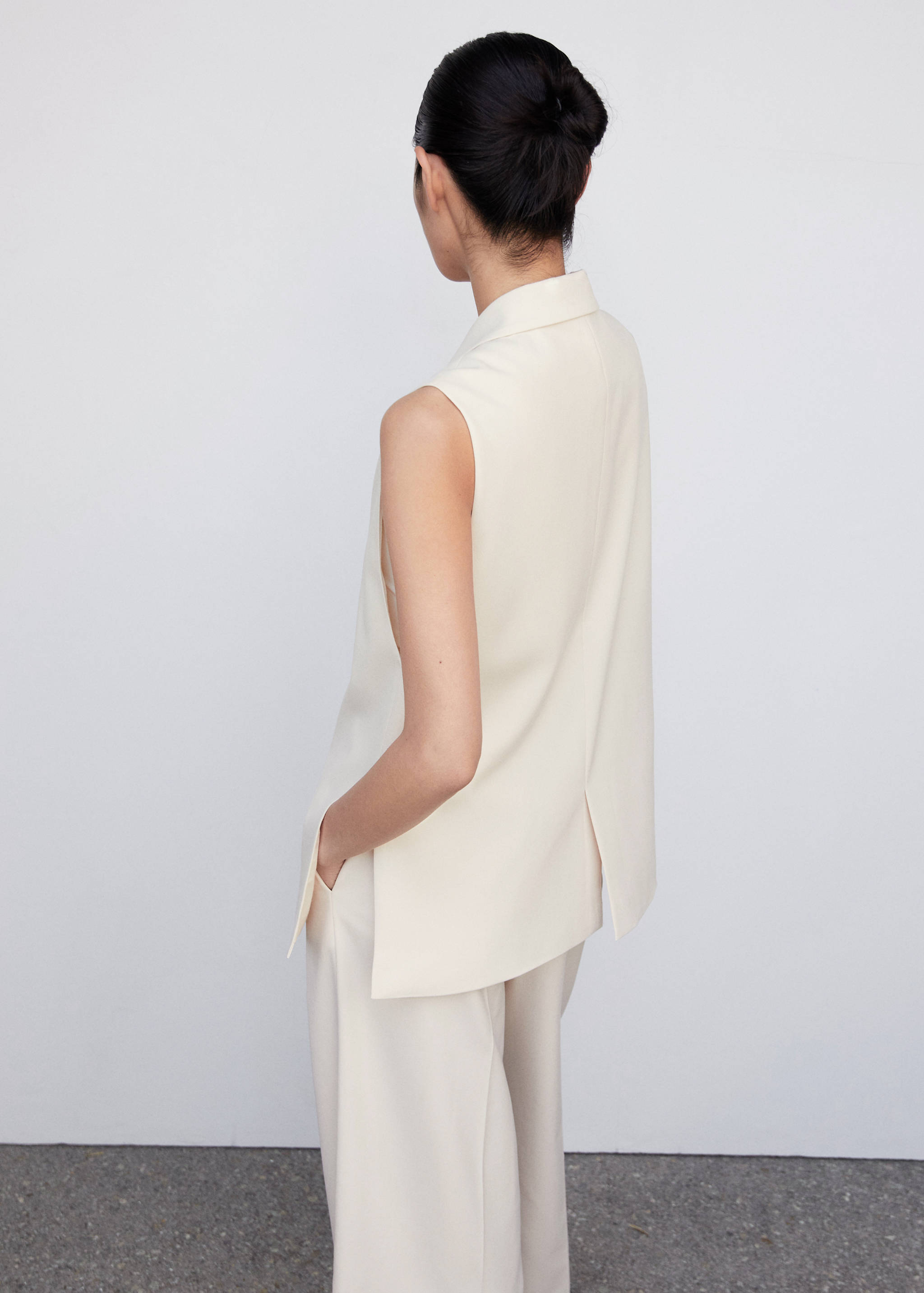 Lange gilet met splitten - Detail van het artikel 1