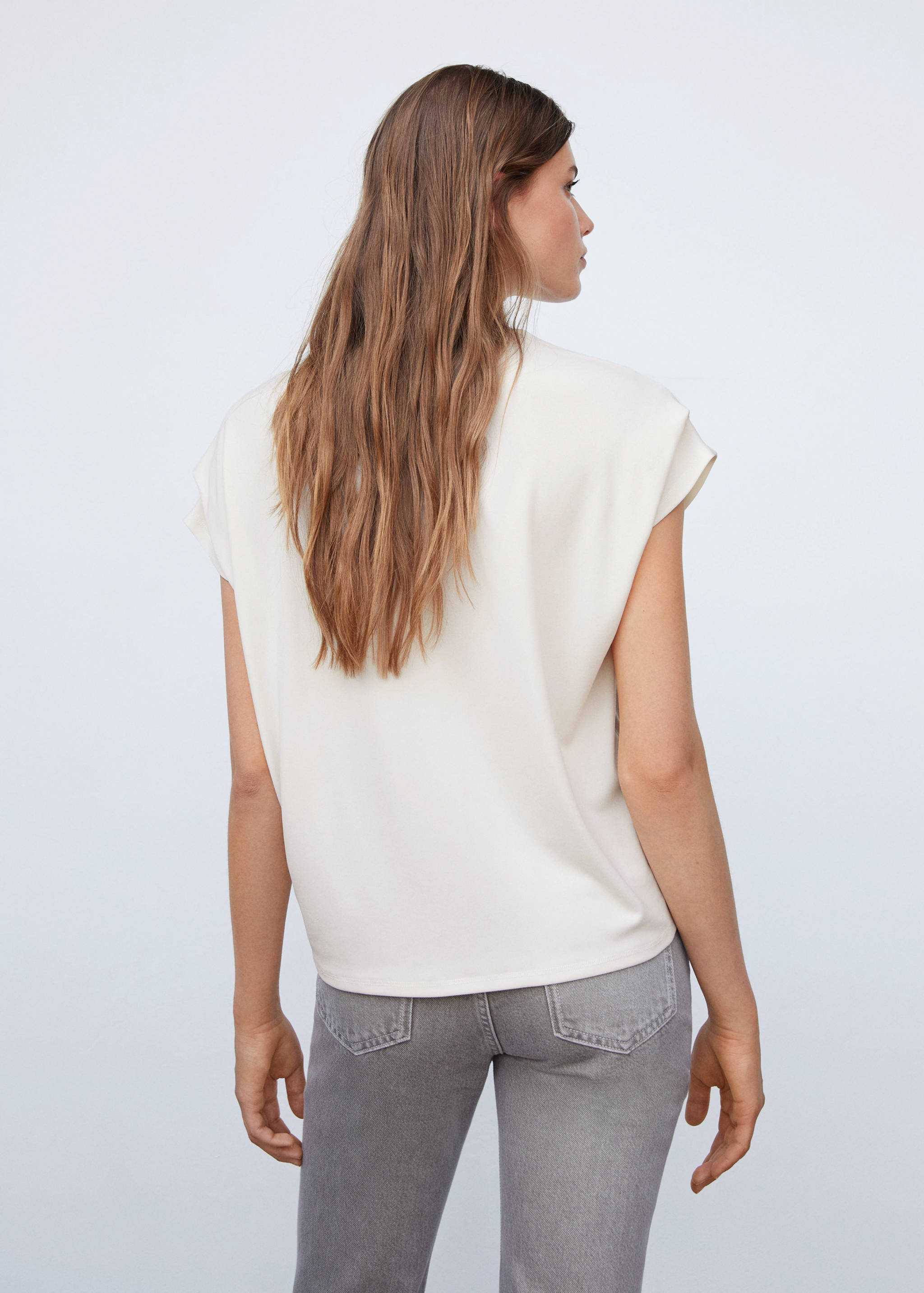 Oversized short-sleeved t-shirt - Reverse of the article
