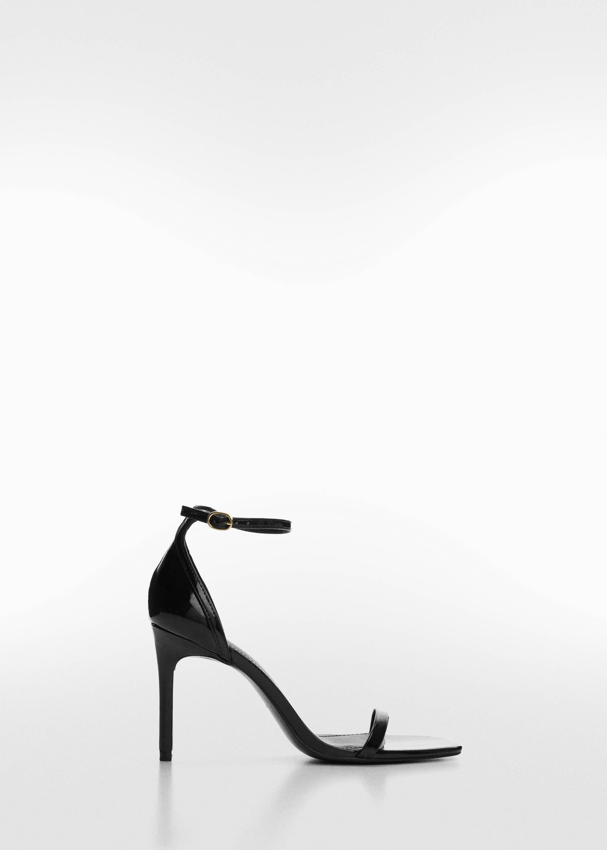Patent leather-effect strap sandals - Article without model
