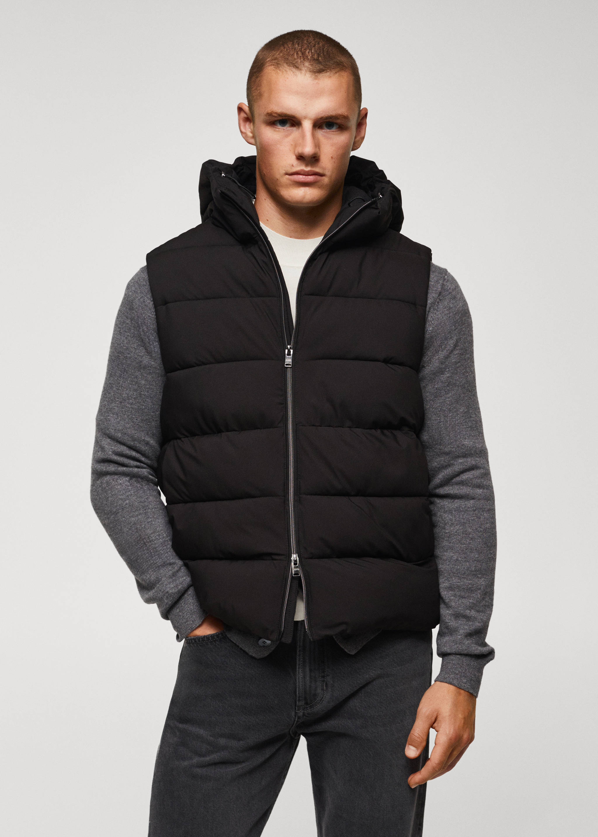 Thermoregulating waterproof quilted gilet - Medium plane