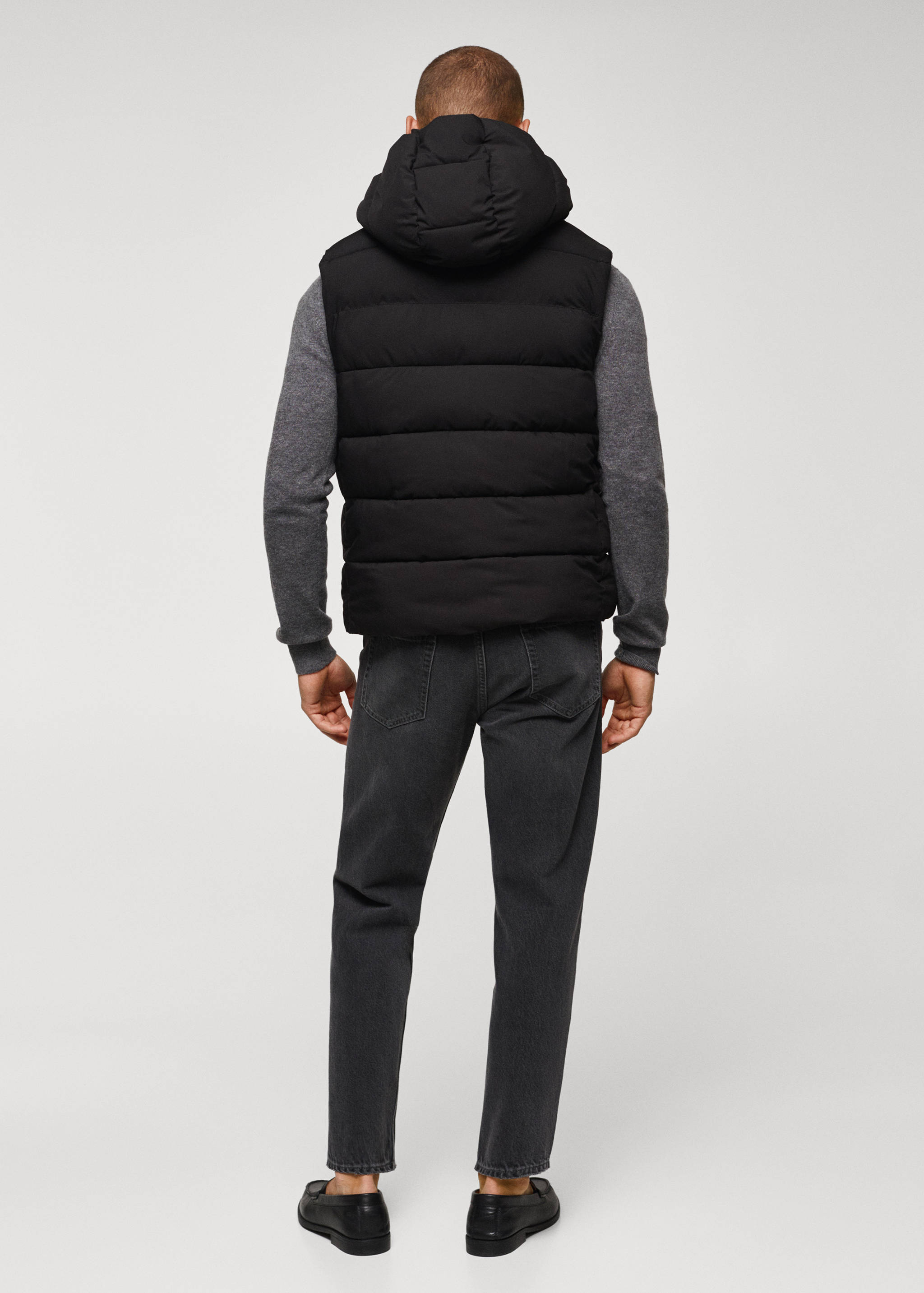 Thermoregulating waterproof quilted gilet - Reverse of the article