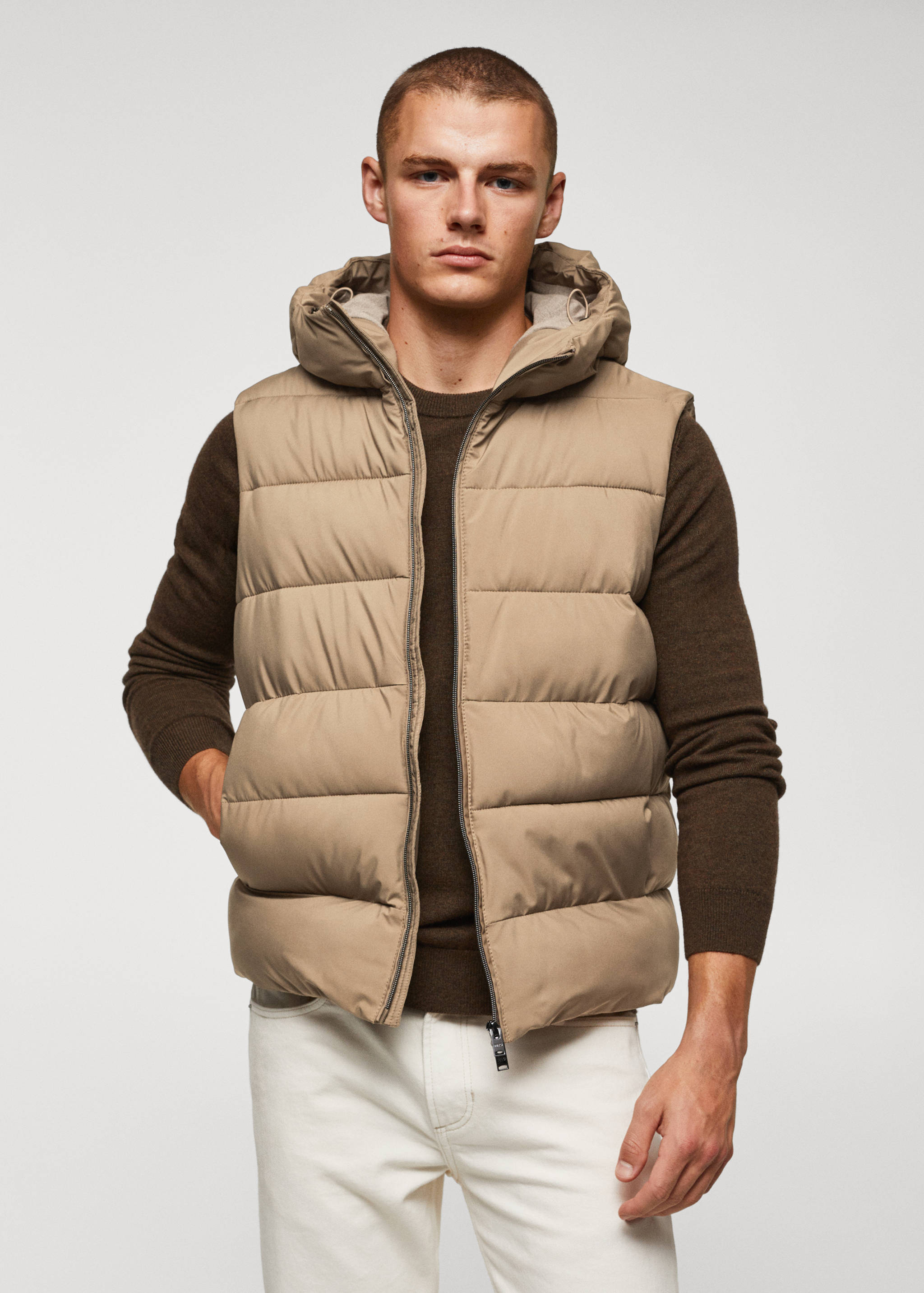 Thermoregulating waterproof quilted gilet - Medium plane
