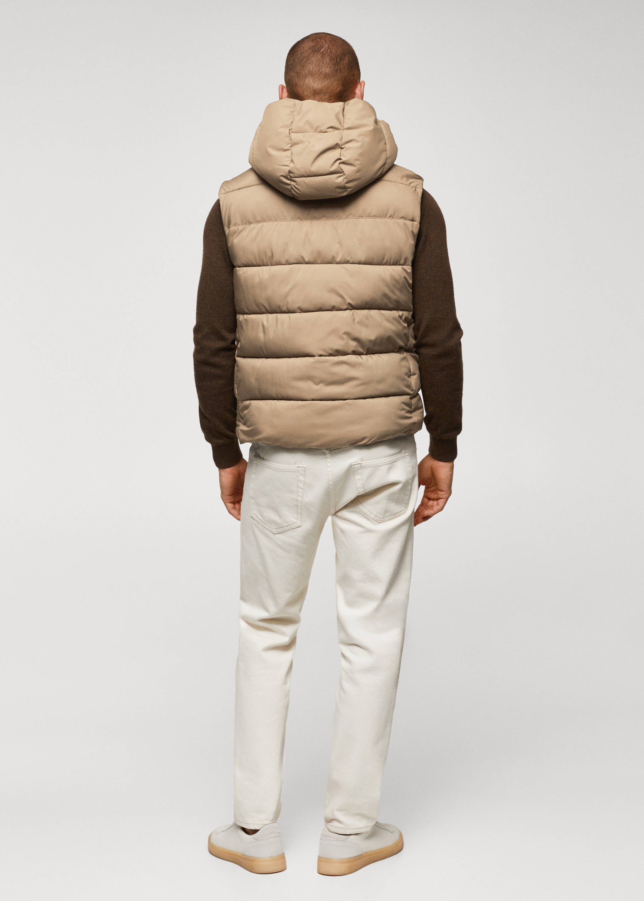 Thermoregulating waterproof quilted gilet - Reverse of the article
