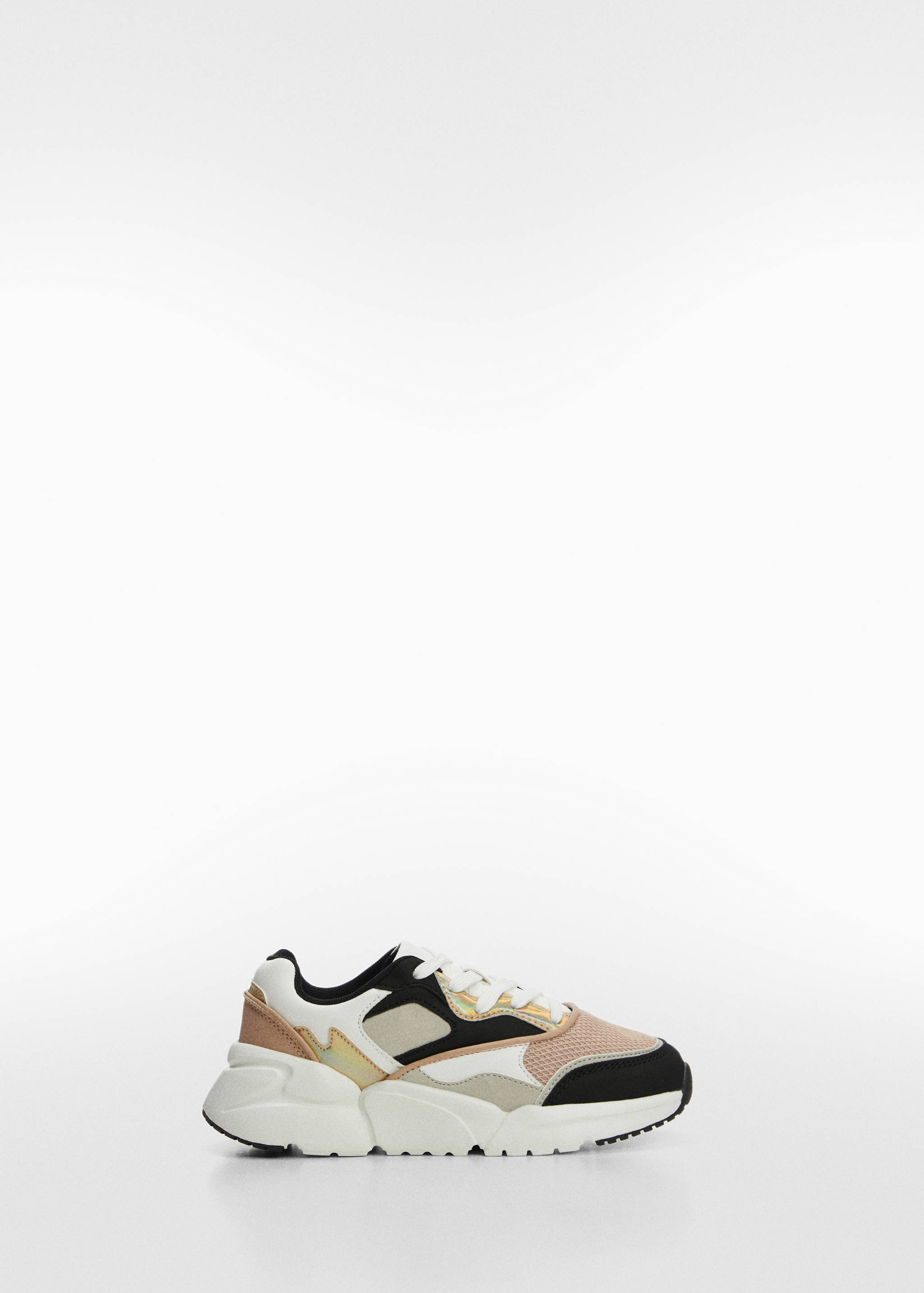 Lace-up mixed sneakers - Article without model