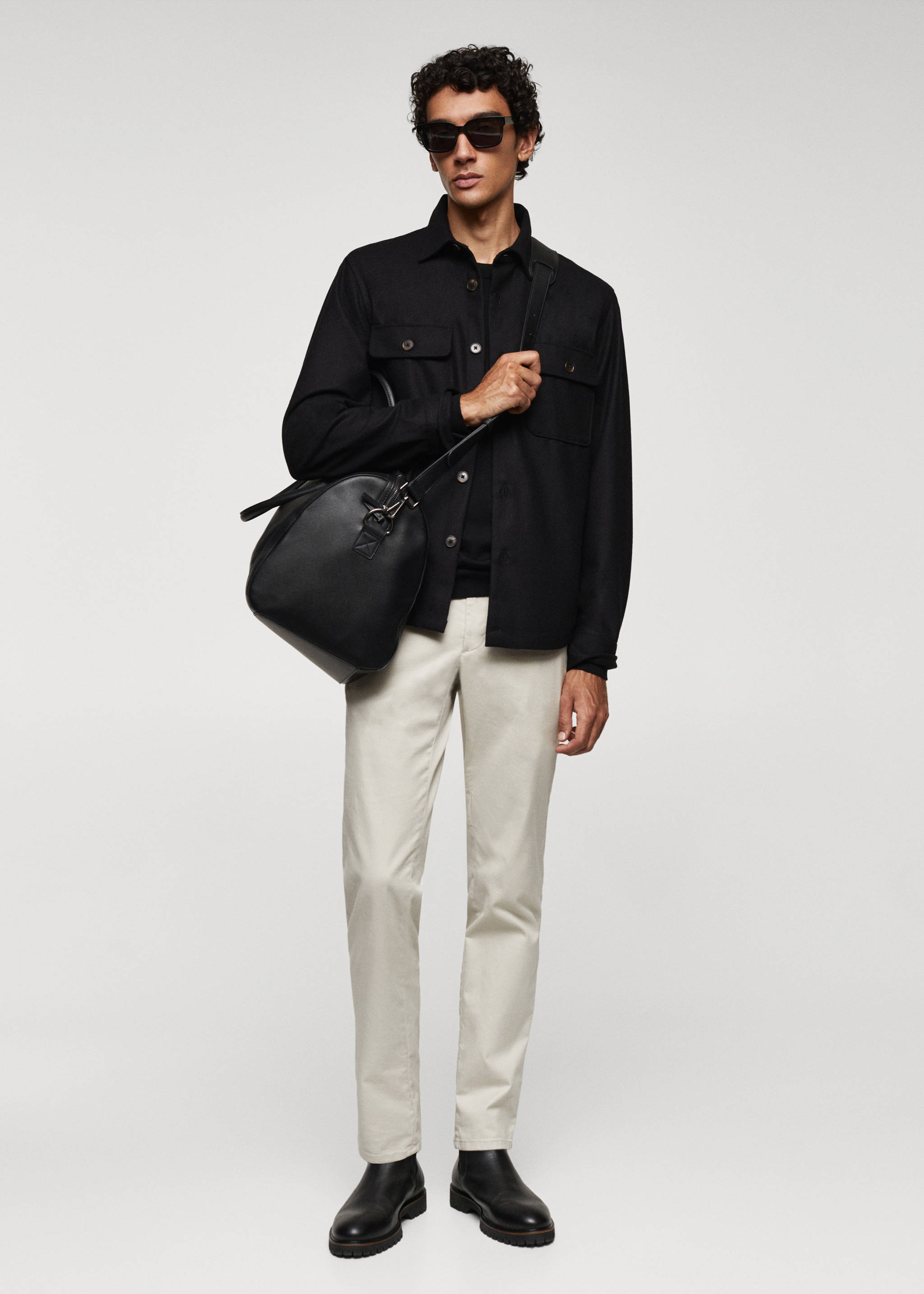 Bolso bowling viaje efecto piel - Plano general