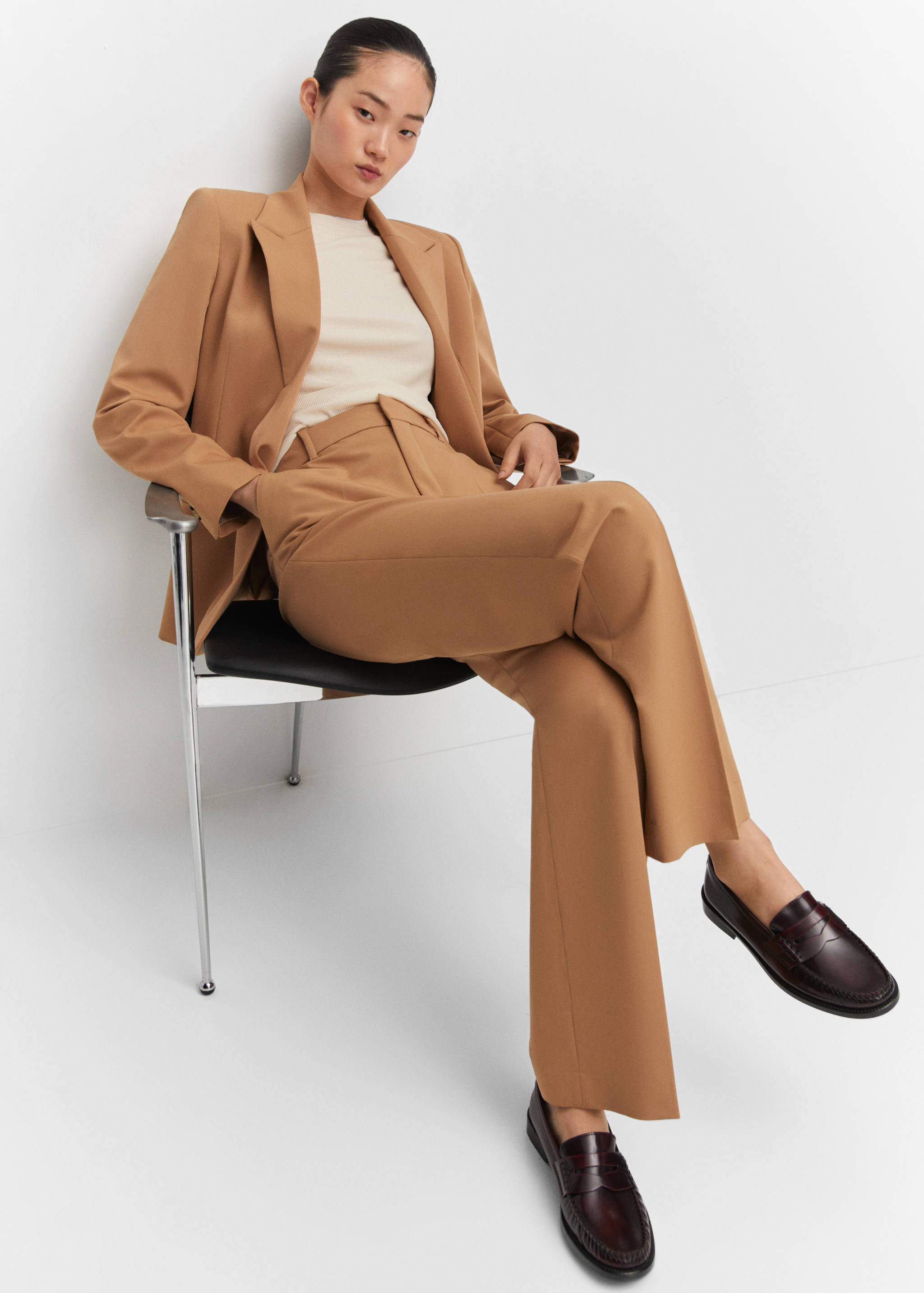 Straight suit trousers - Details of the article 2