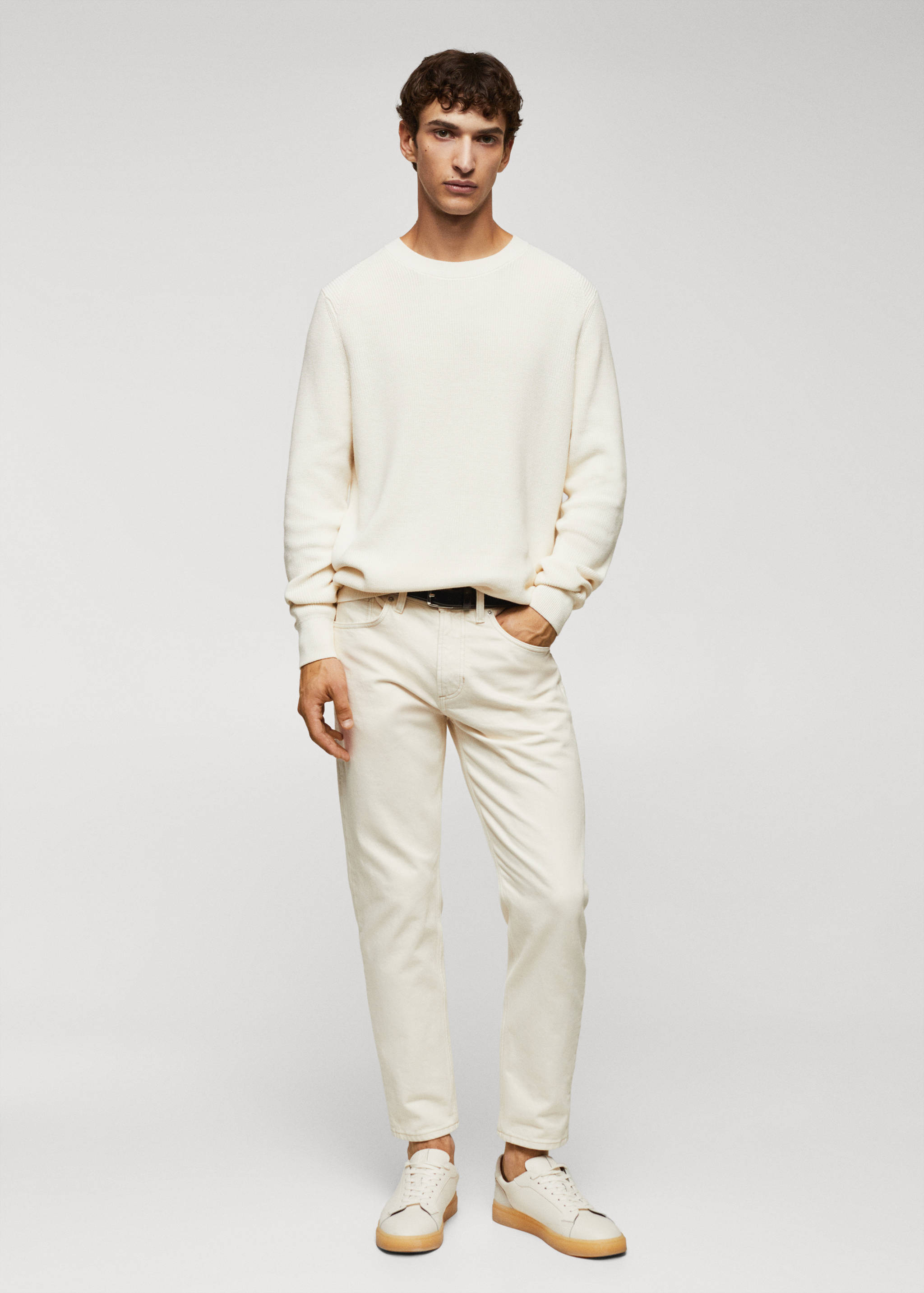 Katoenen basic trui - Overzichtstekening