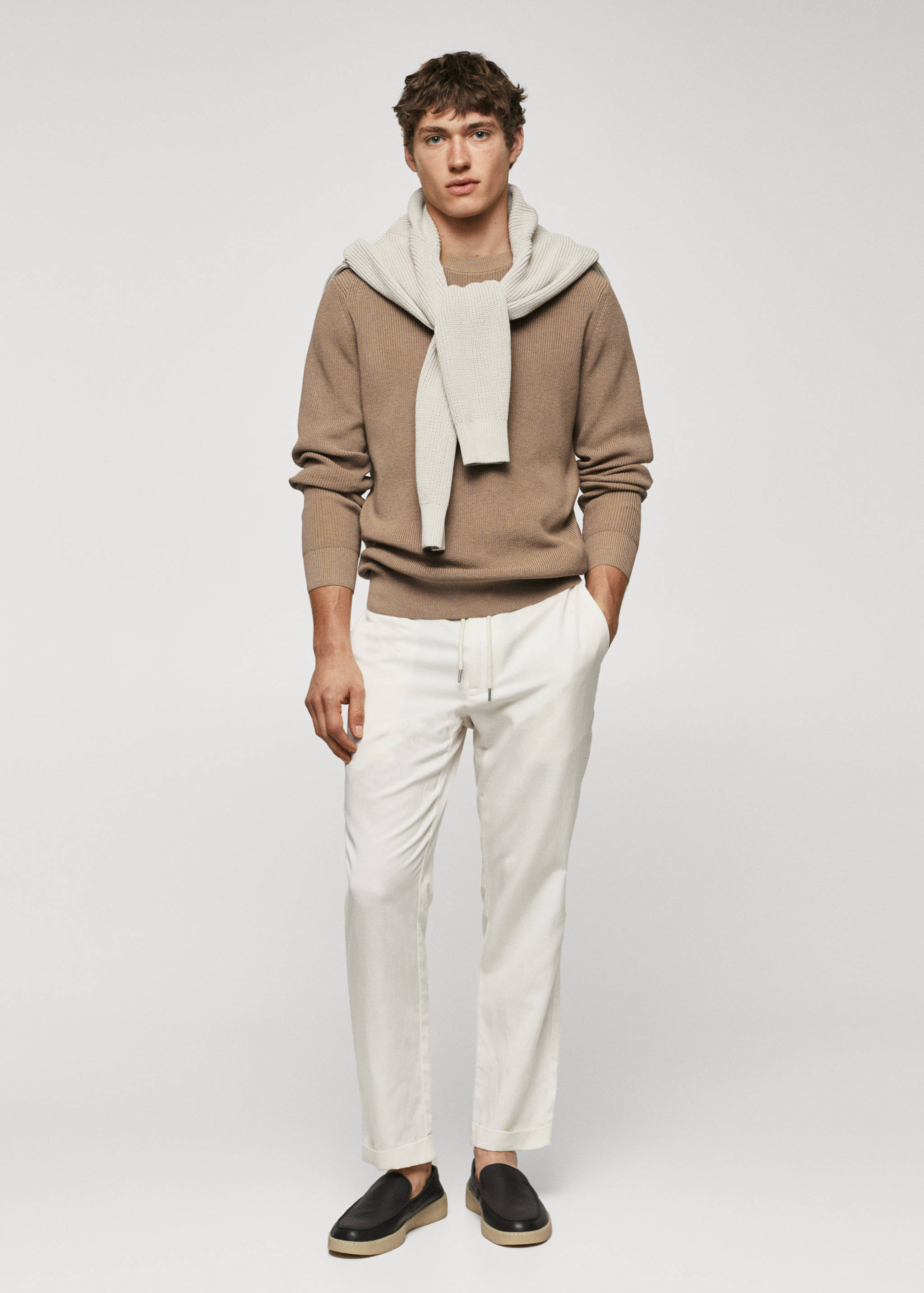 Katoenen basic trui - Overzichtstekening