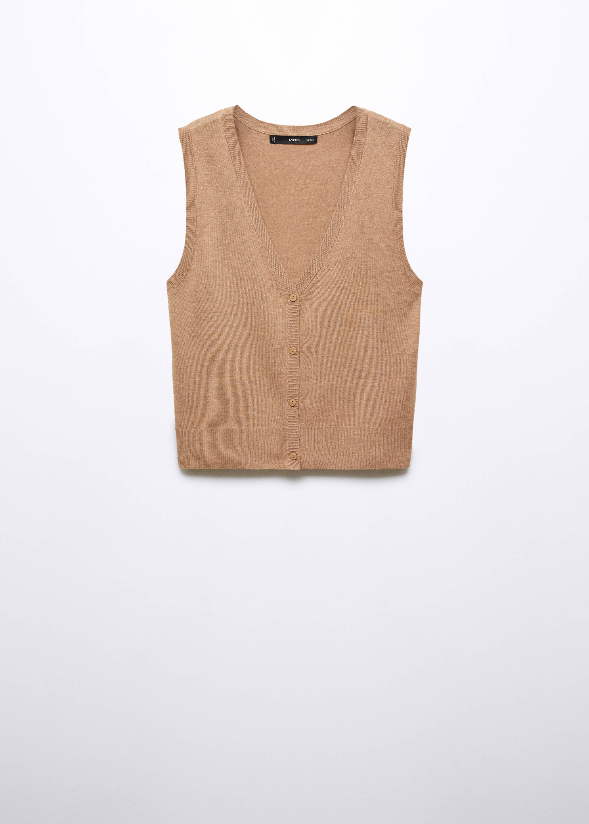 Fine-knit gilet - Article without model