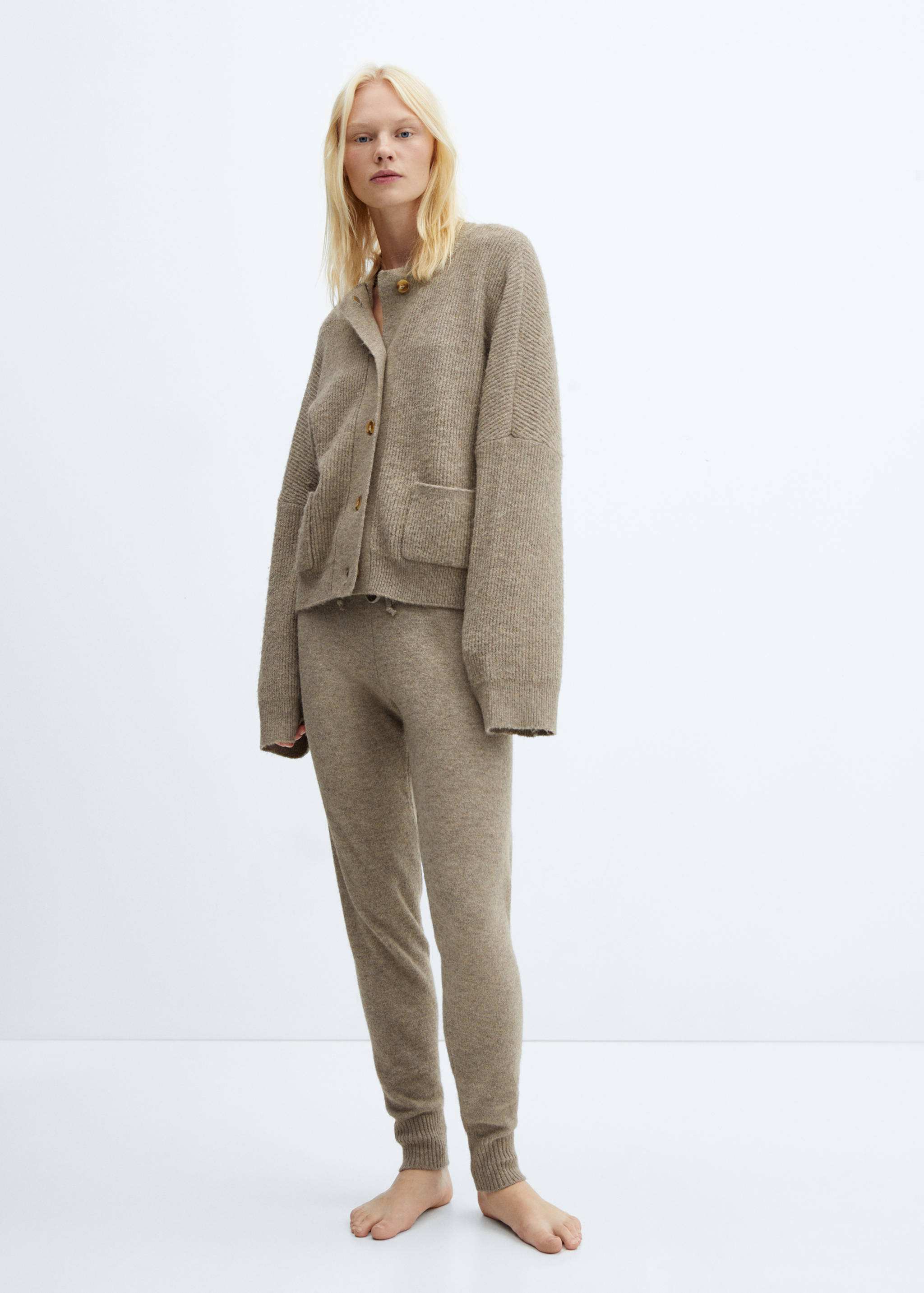 Cárdigan punto bolsillos - Plano general